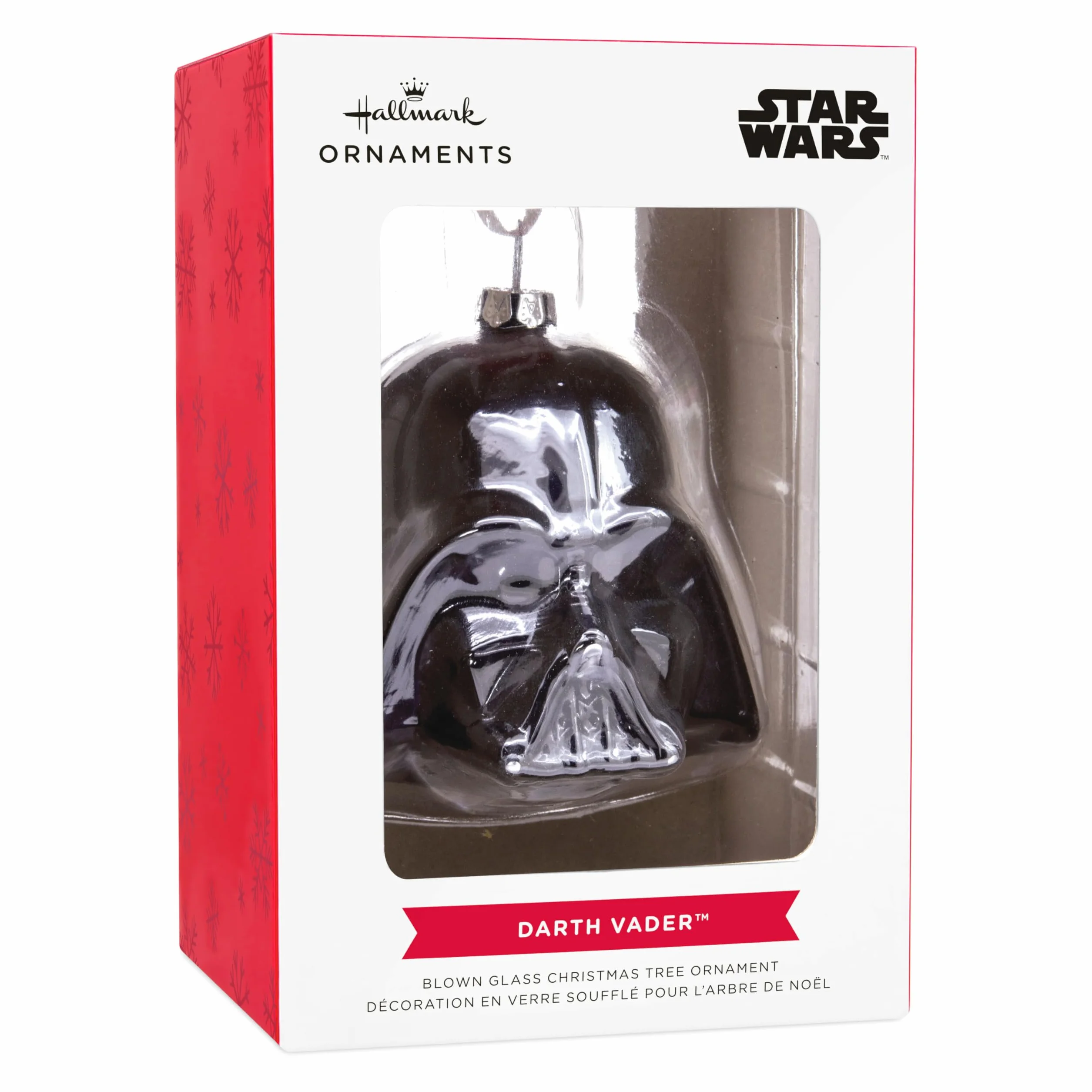 Hallmark Darth Vader szklana ozdoba, dekoracja choinki z motywem Gwiezdnych Wojen, wisząca ozdoba na Boże Narodzenie, prezenty na Boże Narodzenie