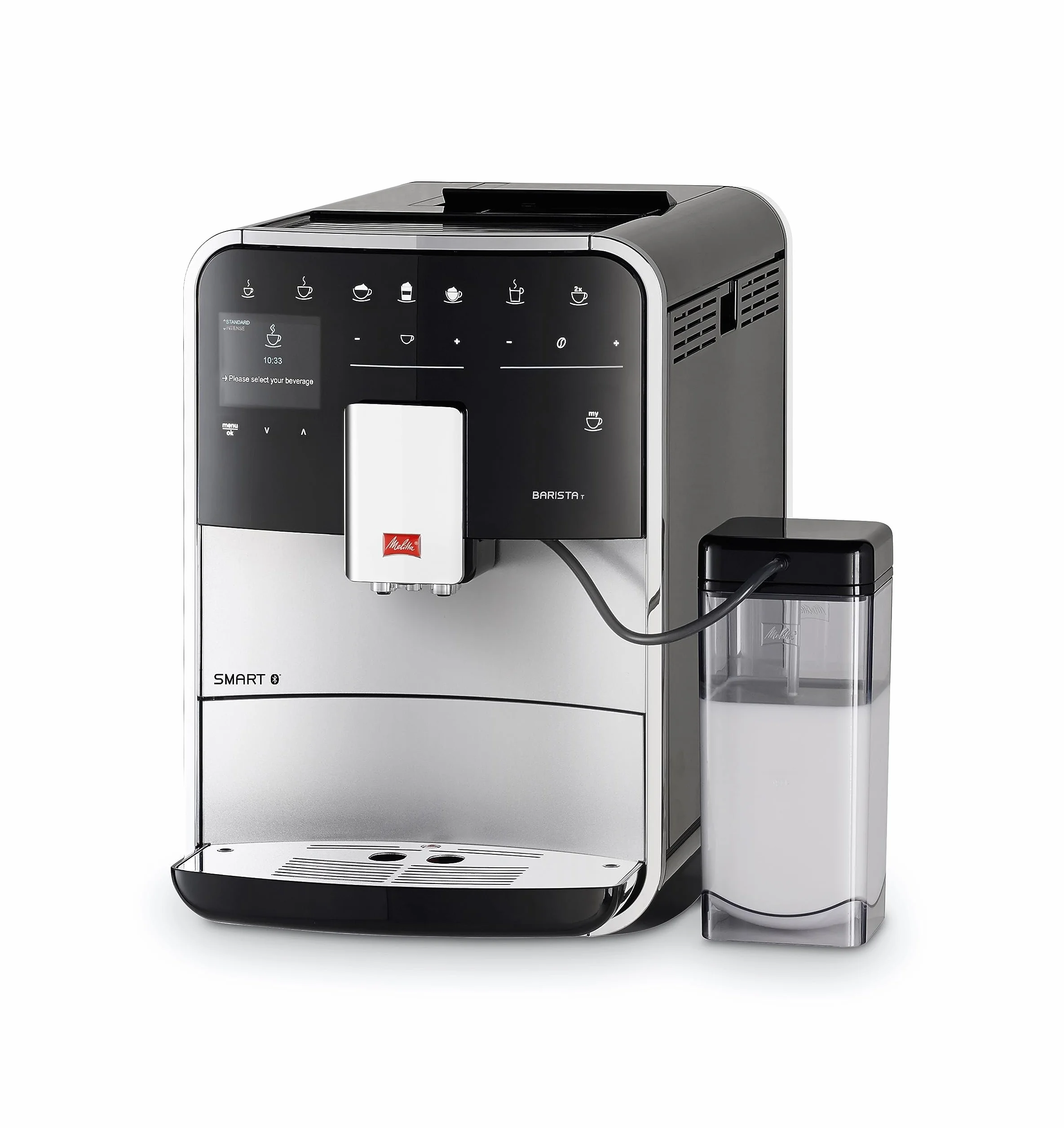 Melitta CD Barista T Smart Silver Automatyczny Ekspres do Kawy, Plastik, 1450 W, 1,8 L, Srebro
