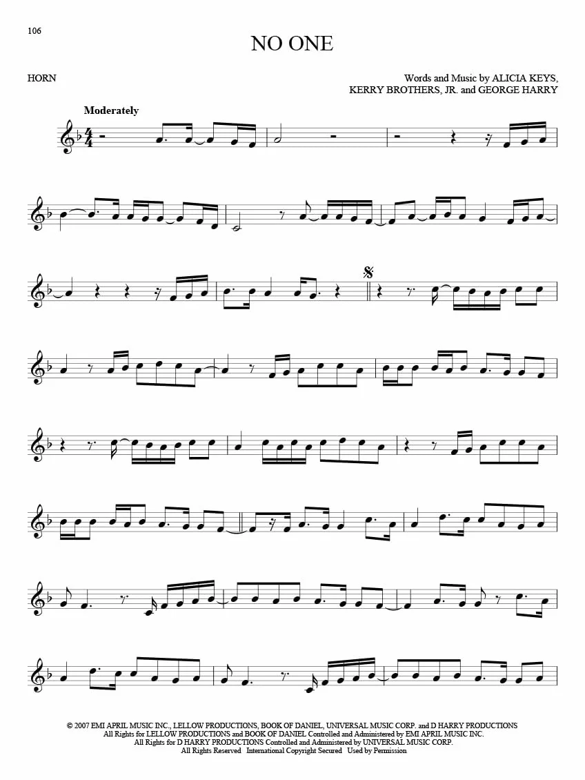 101 hit songs - for french horn - cor d'harmonie: For Horn