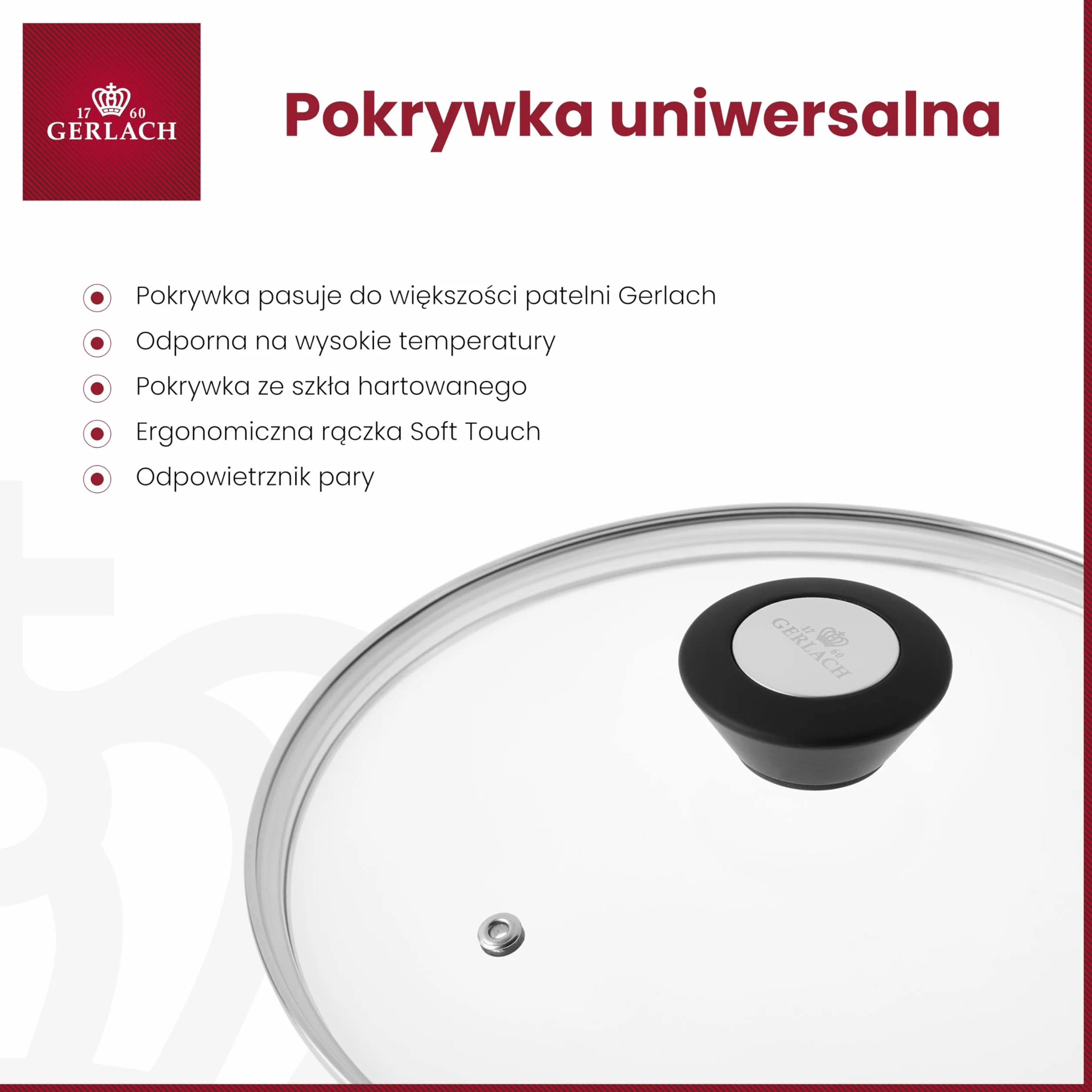 Gerlach Pokrywka Uniwersalna Do Patelni 28 Cm ,Nk399