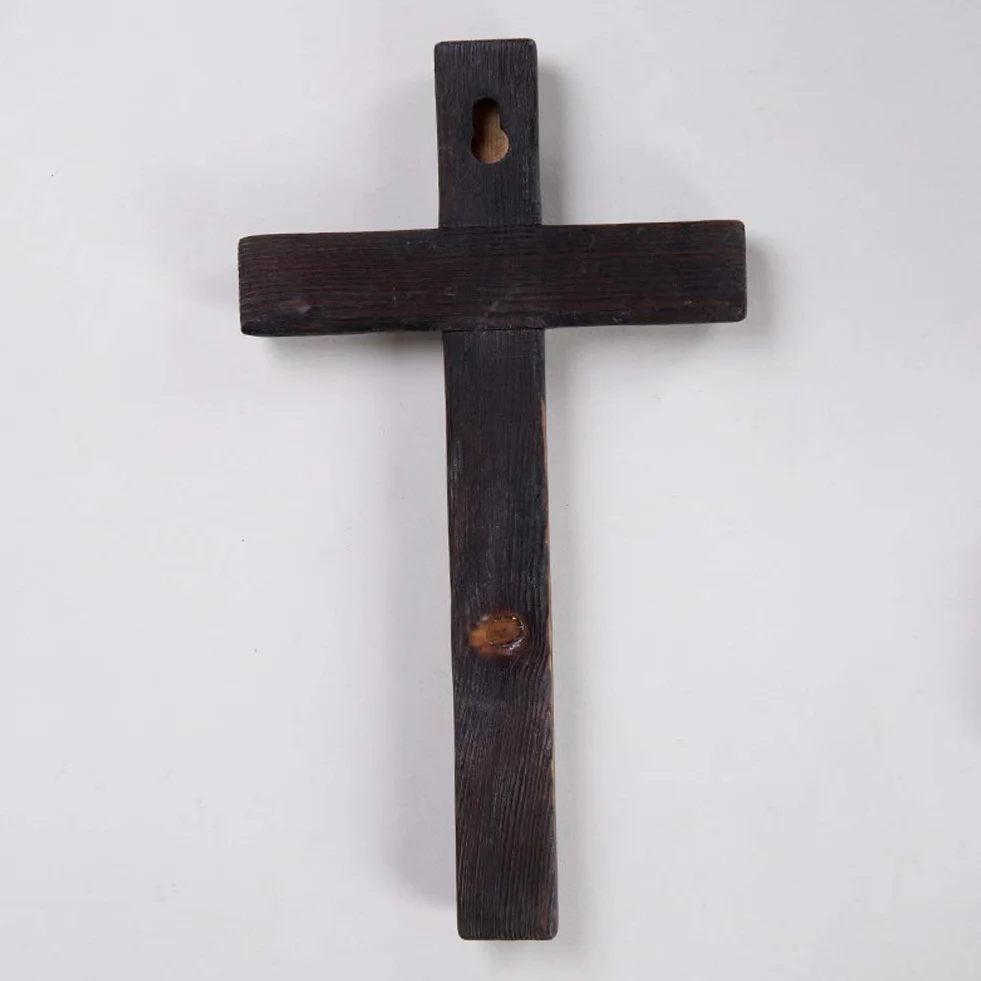 Drewniany Krzyż Christian Jesus Cross Dekoracja Stołu ściennego Duchowy Christian Jesus Cross 11x6,2x0,7 Cala Dekoracyjne Krzyże na ścianę do Pokoju Domowego(#1)