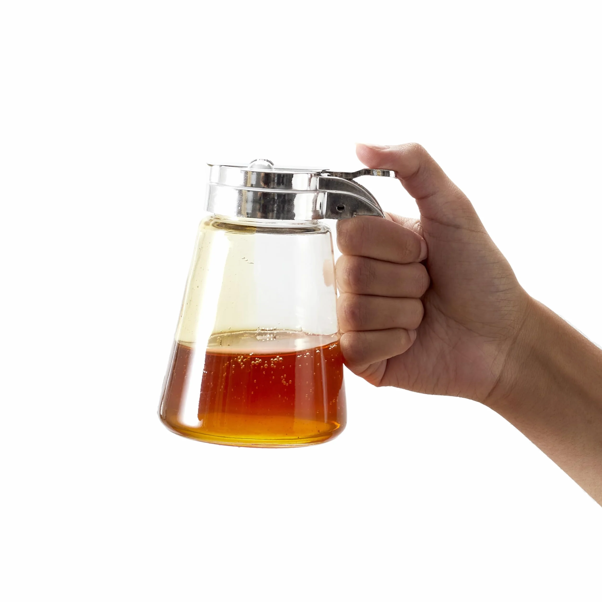 Saveur et Degustation KA1410 przezroczysty szklany nalewacz do miodu - 300 ml, 12 x 8,5 x 13 cm