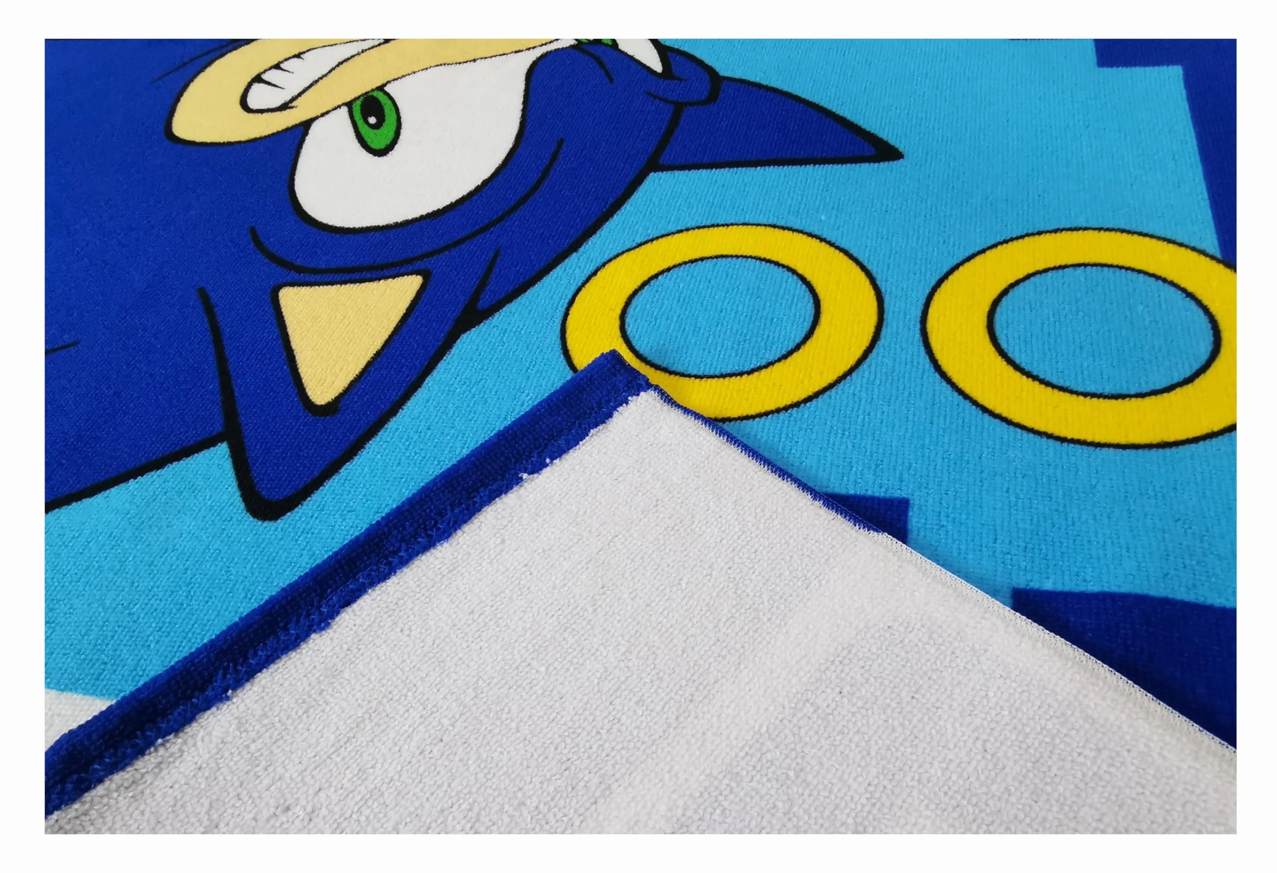 Theonoi Ręcznik dla Dzieci do Sauny, Plaży, Kąpieli 70 x 140 cm Prezent dla Chłopców Mikrofibra (Sonic)