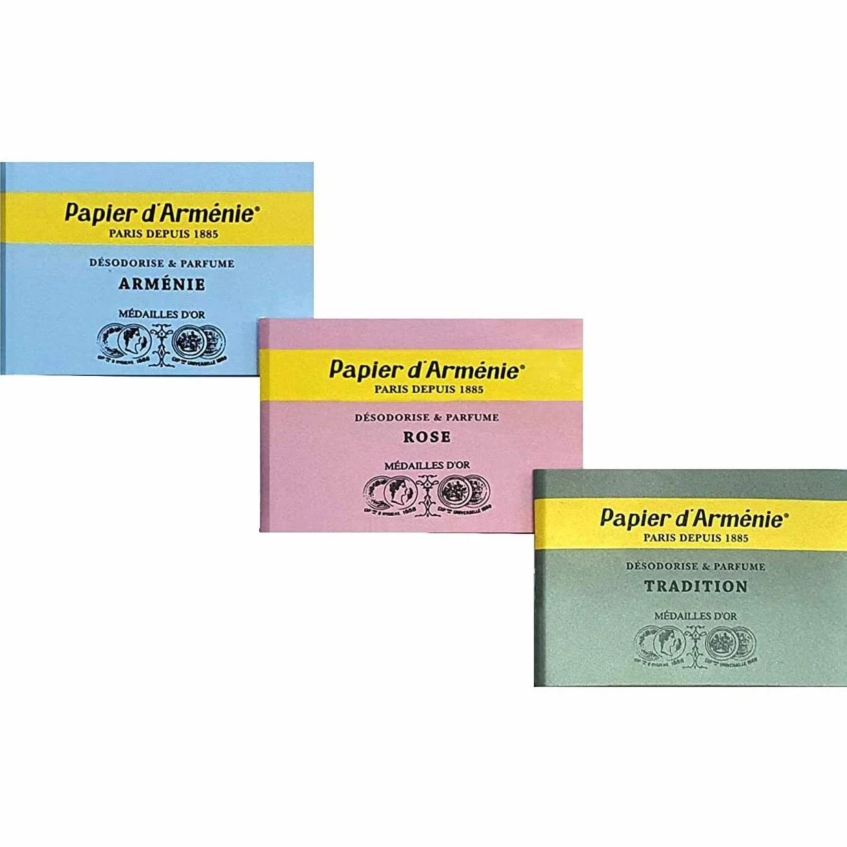 PAPIER D'ARMANIA Zestaw 3 zestawów książeczek 3 zapachów