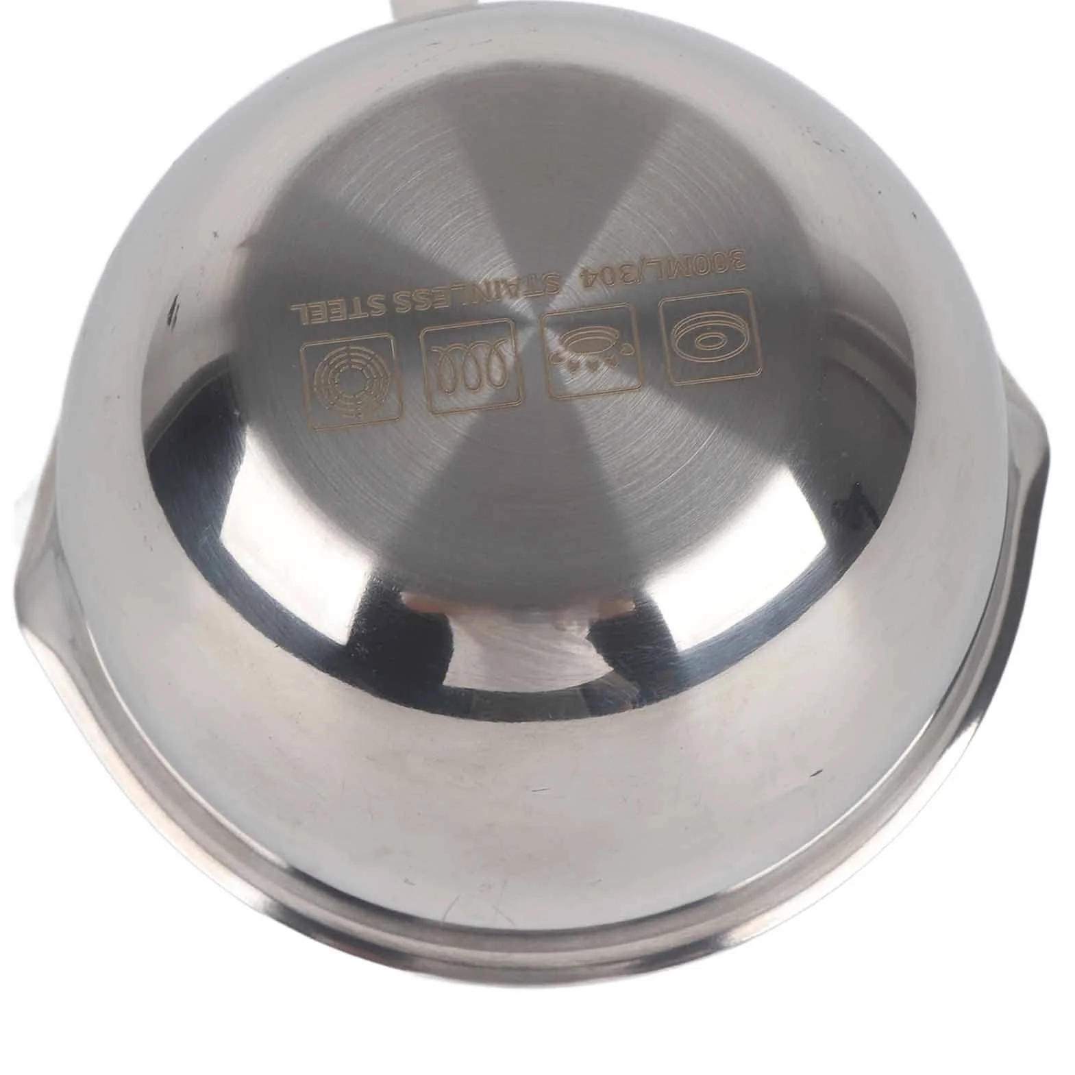 Podgrzewacz do Masła ze Stali Nierdzewnej, Mini Rondel z Dziobkami do Nalewania, Dno Indukcyjne, Idealne do Topienia Czekolady, Podgrzewania Zupy z kawą i herbatą (300ML)