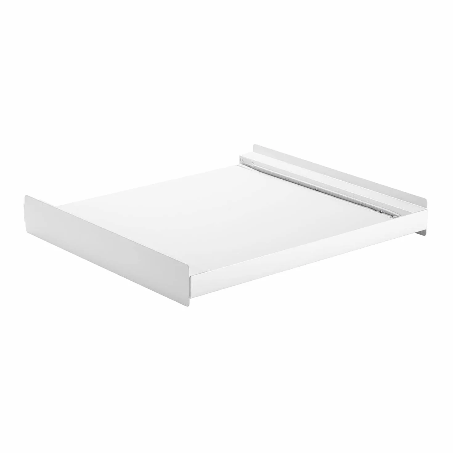 Maclean MC-890 Uniwersalna Rama Łącząca z Półką Wysuwaną do Pralek lub Suszarek 60x53 cm Oszczędzająca Miejsce Wstawka Pośrednia do 60 kg, Aluminiowy Łącznik z Wysuwanym Blatem Roboczym