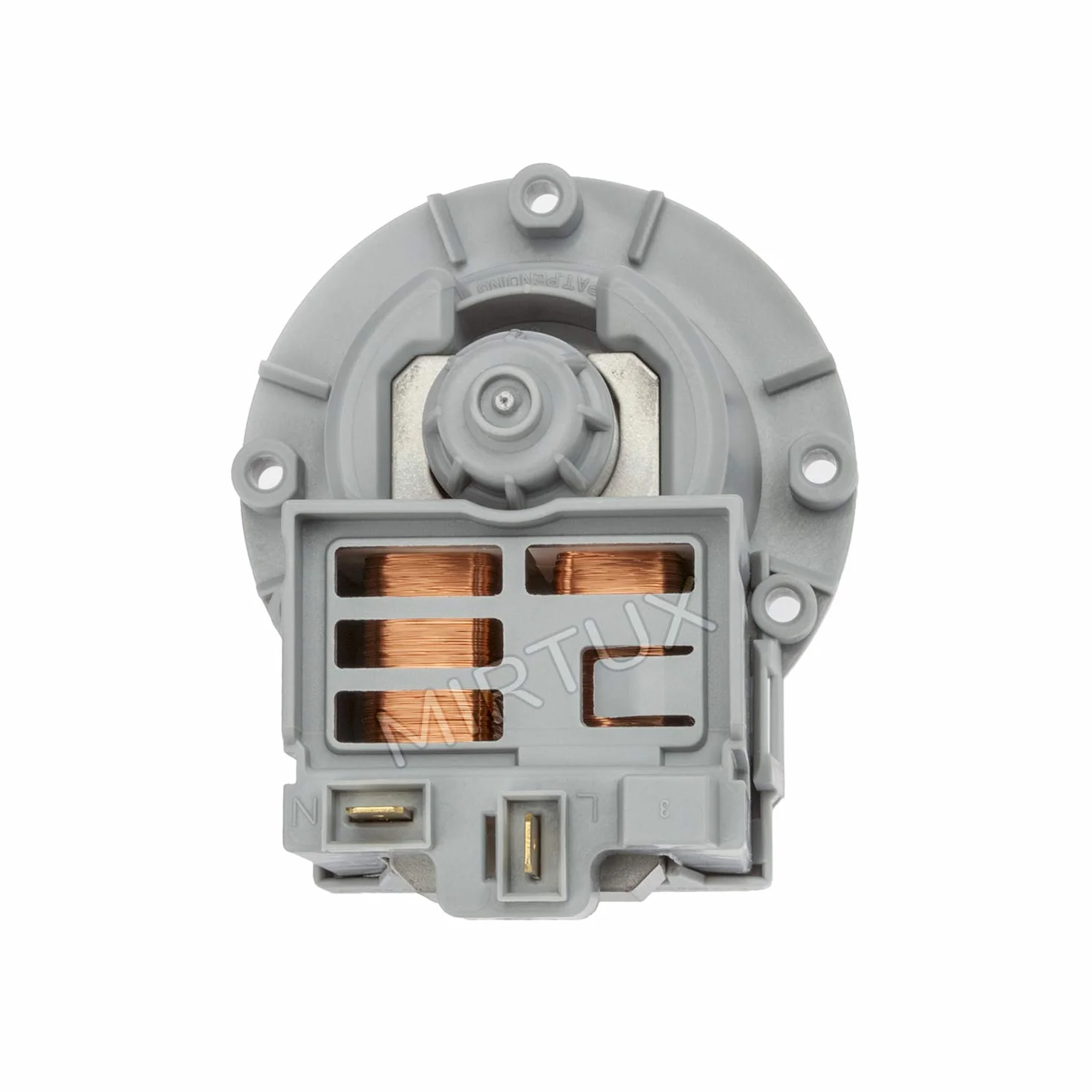 MIRTUX Magnetyczna pompa odpływowa do różnych modeli pralek: Askoll, LG, Otsein, Samsung, Zanussi, Corberó, Gorenje. Model M231 XP 40w - M332 - T2124 - T2107