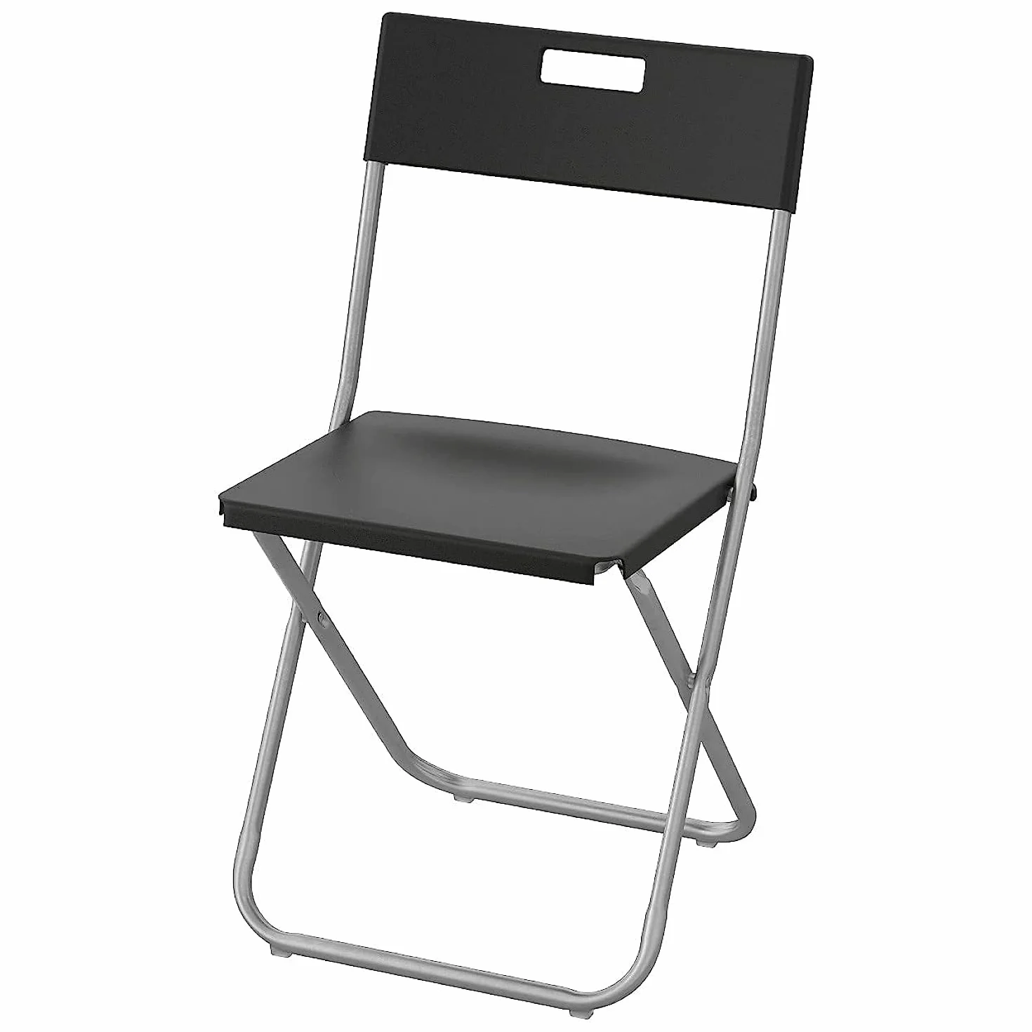 IKEA GUNDE Krzesło składane, czarne (4)