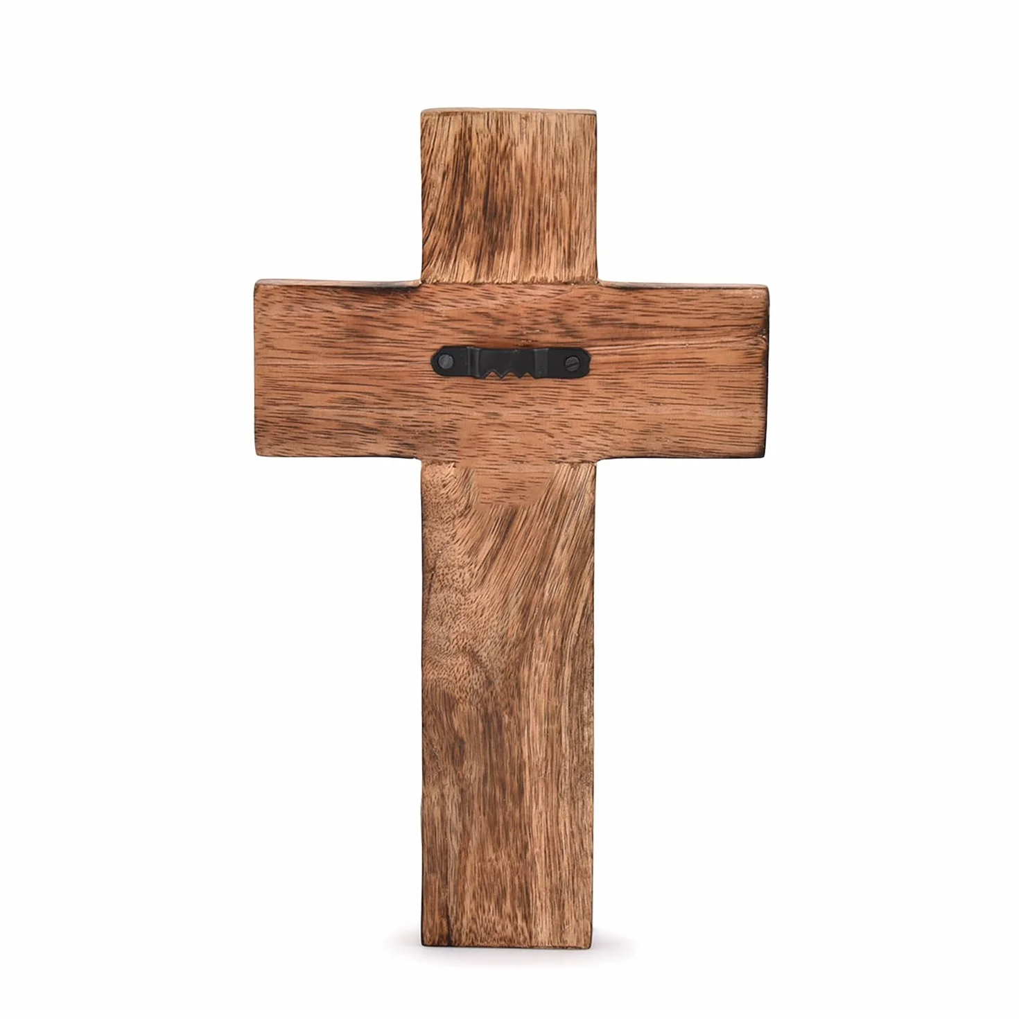 Krzyż wiszący na ścianie drewno mango religijny katolicki 25,4 cm x 15,24 cm x 1,90 cm