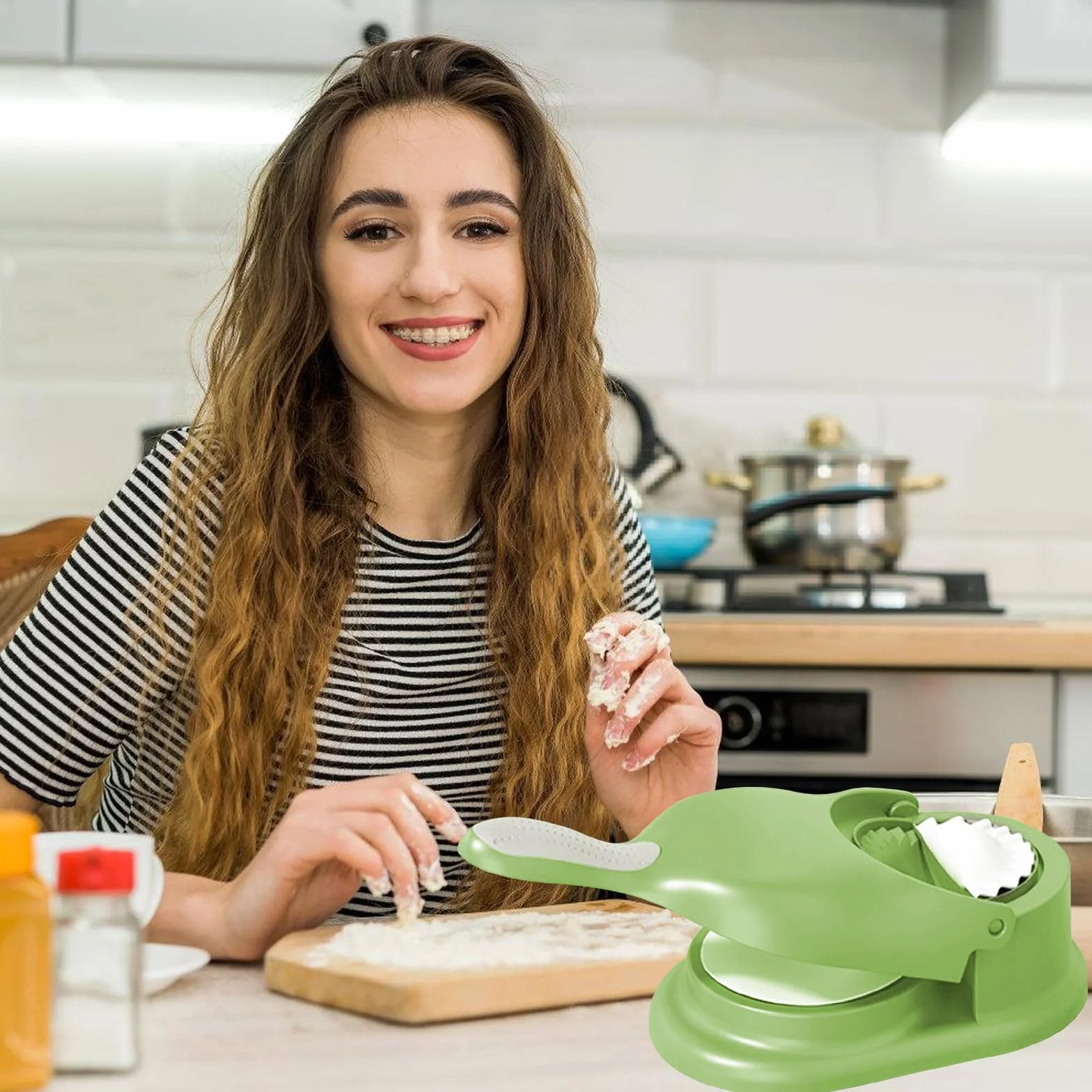 Maszyna do pierogów, 2 w 1, automatyczna maszyna do robienia pierogów, do robienia pierogów, do robienia pierogów, ravioli