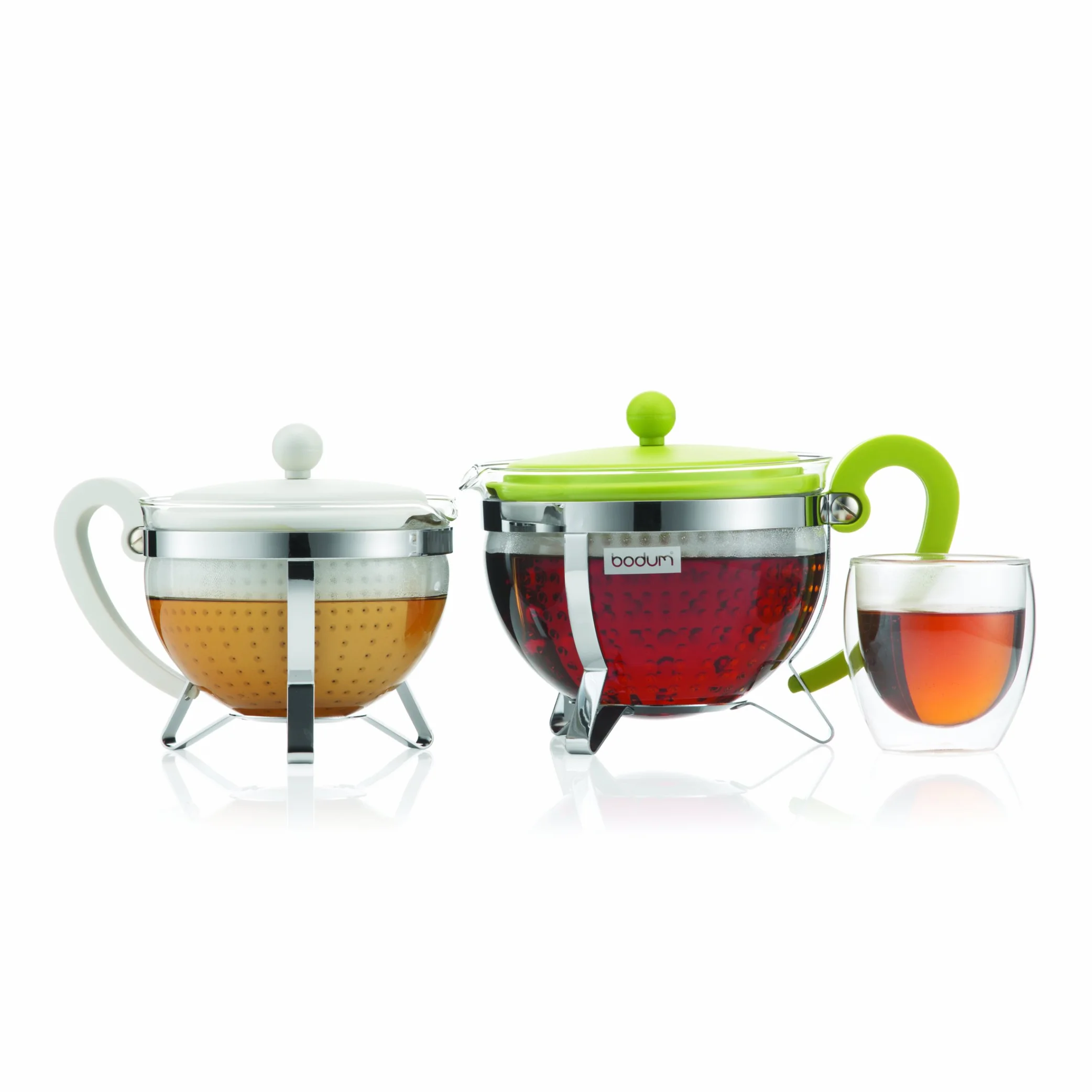 Bodum Chambord Dzbanek do herbaty z kolorową plastikową pokrywką, 1,3 l, 1,3 l, czarny