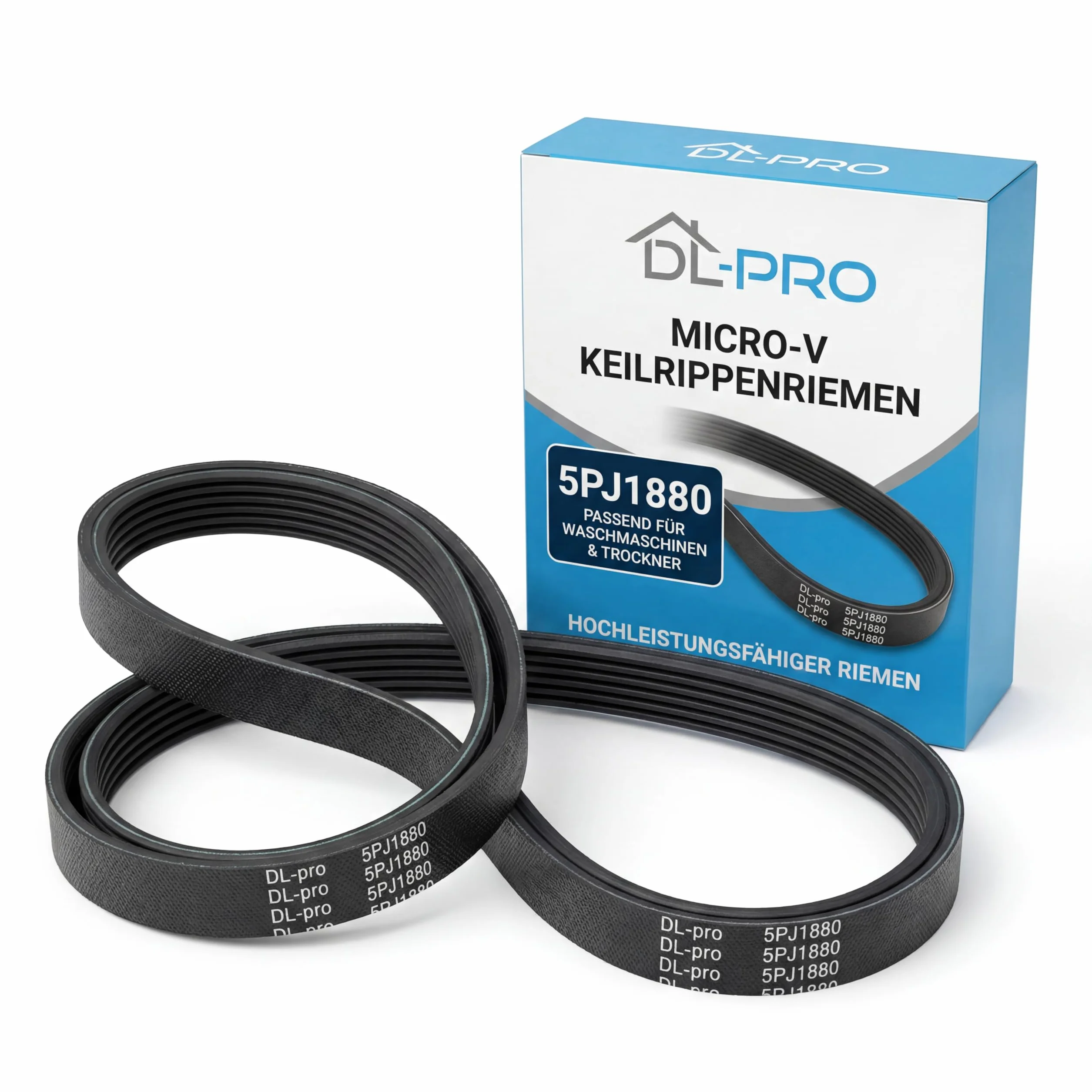 DL-pro Trapezoidalny pasek żebrowy kompatybilny z Miele 5689130 1880PJ5 1880 PJ 5 PJ5 - Pasek napędowy do bębna suszarki