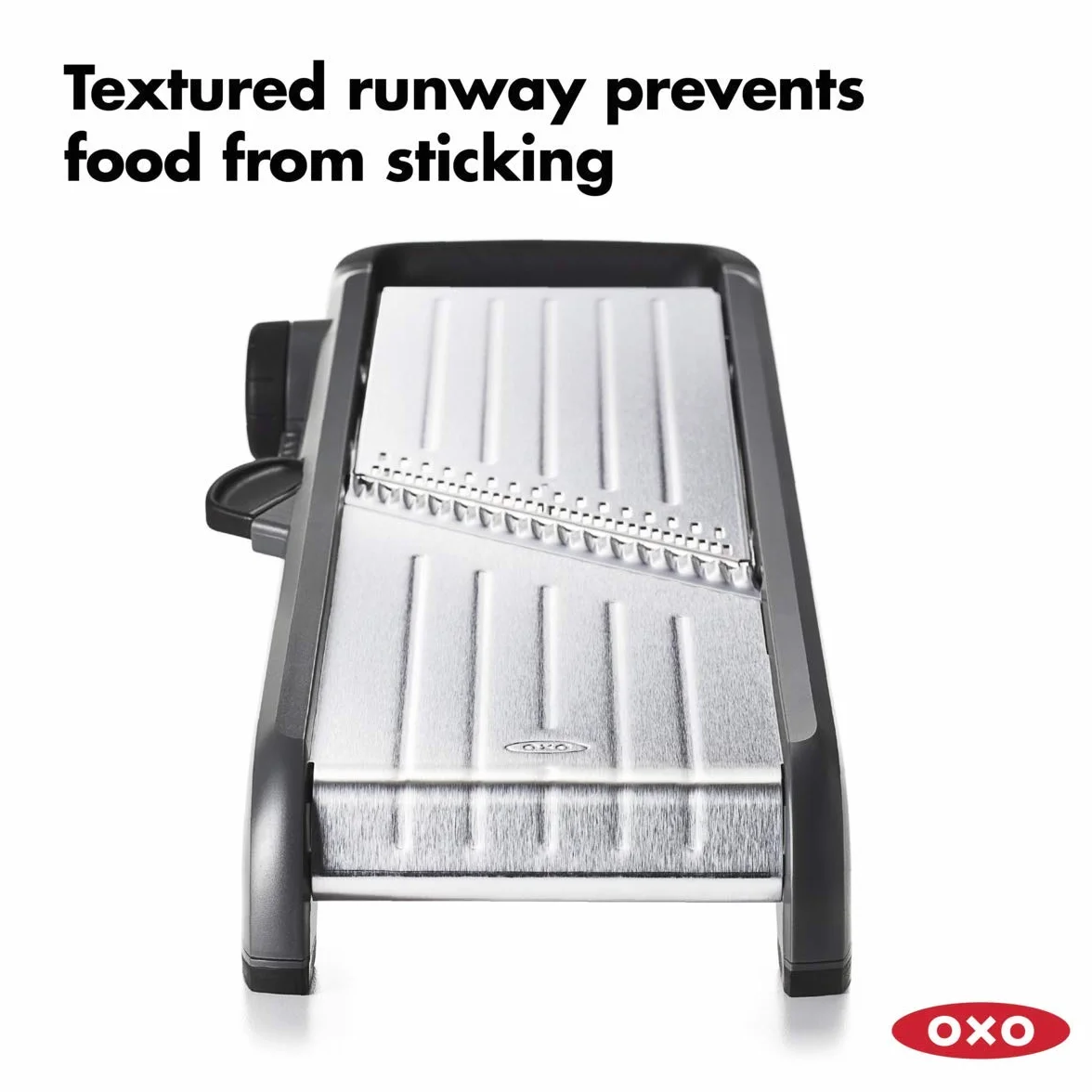 Oxo Good Grips Szatkownica do Owoców, Stal Nierdzewna, Czarny/Srebrny, 10.66 x 41.91 x 18.16 cm