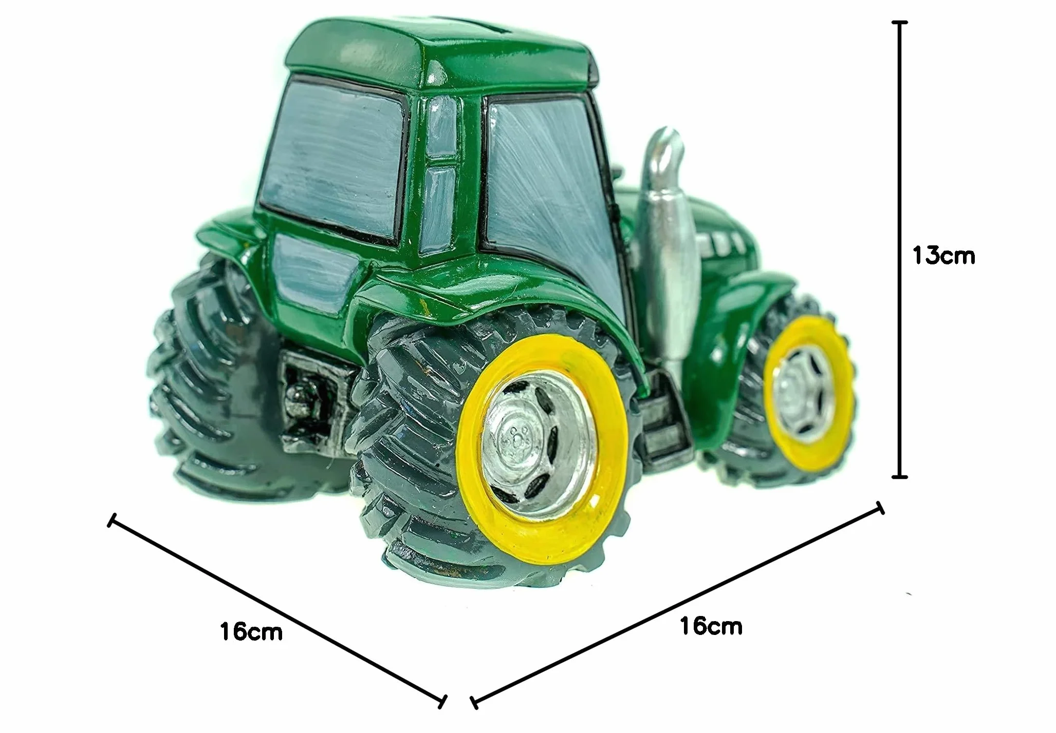 Skarbonka traktor zielona