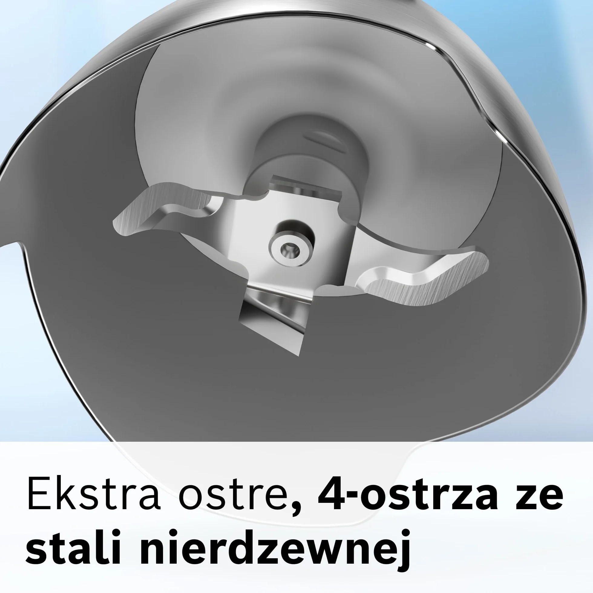 Bosch, blender ręczny, ErgoMaster Series 4, silnik 1000 W, dynamiczna regulacja prędkości, system QuattroBlade, akcesoria w zestawie, MSM4B610