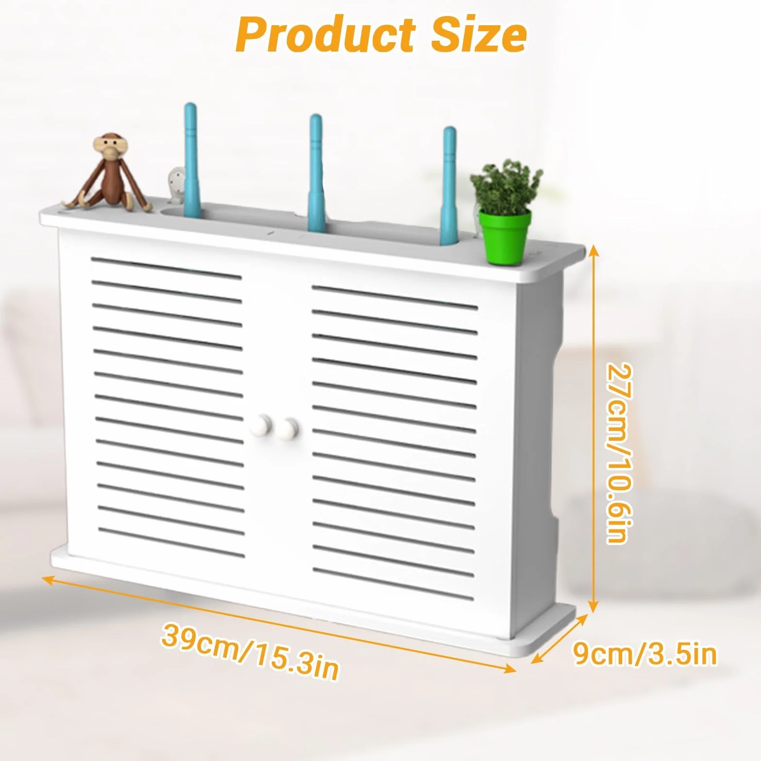 Router pudełko do przechowywania na ścianę, router Wi-Fi, regał ścienny, regał do przechowywania, ukryty wieszak ścienny, kabel TV, pudełko do przechowywania WiFi, do przechowywania na ścianie w domu