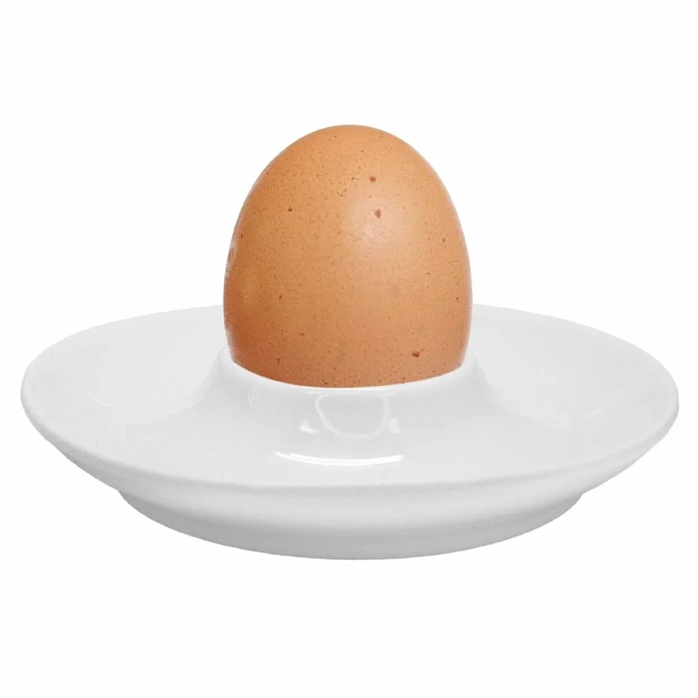 Nerthus FIH 1431 porcelanowy kieliszek do jajek zestaw 2 stojaki do serwowania jajek na śniadanie