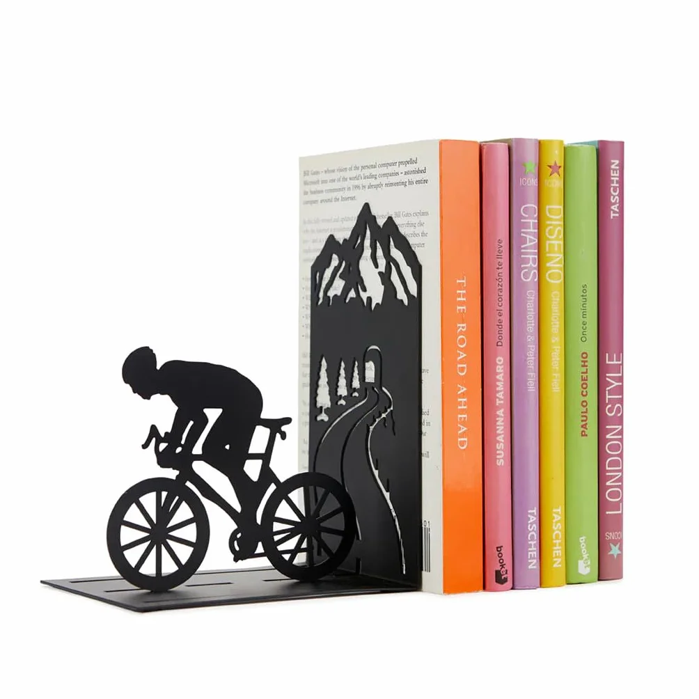 Balvi Podpórki do książek Le Tour Czarny Metal Rowerzysta