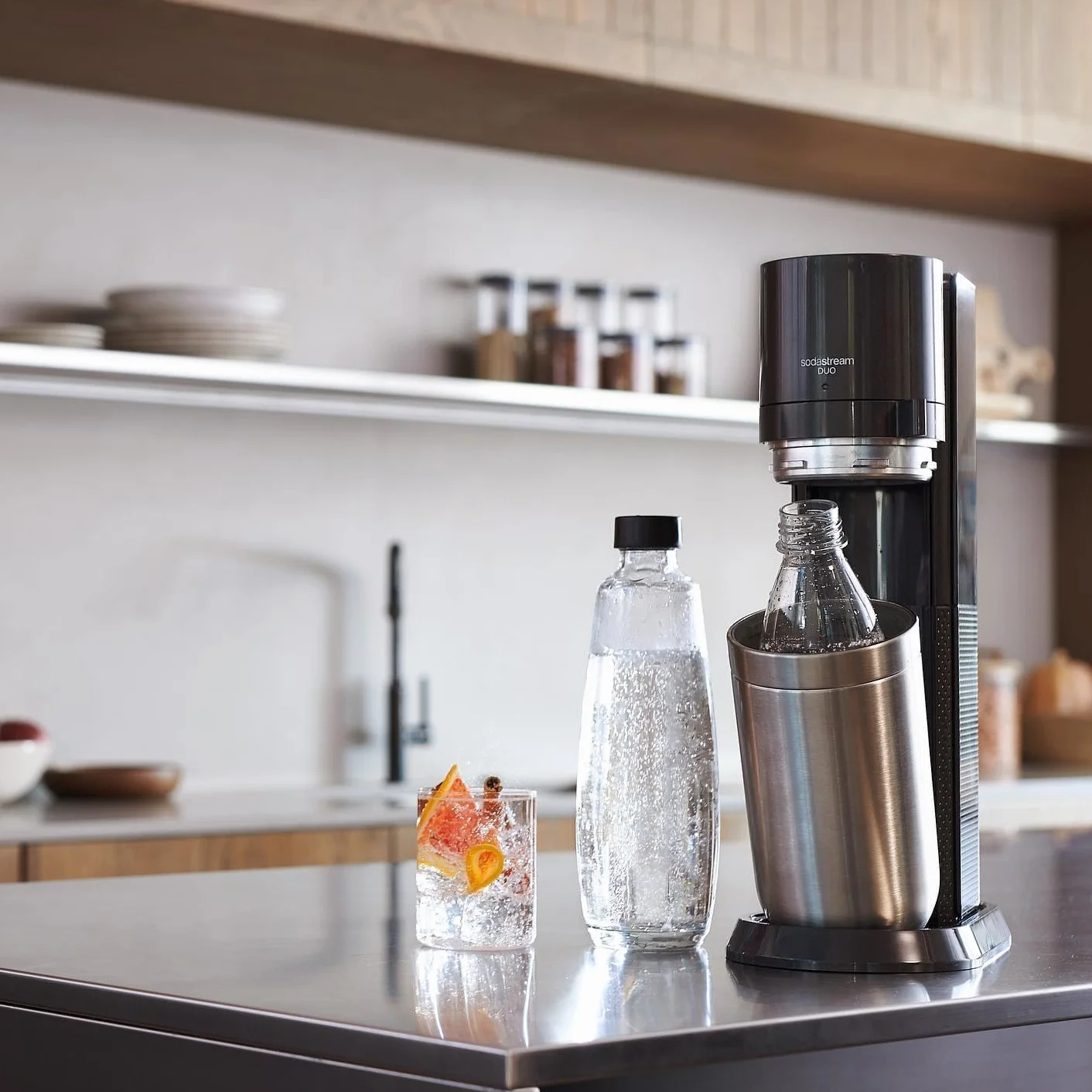 Sodastream Duo Butelka, Czarny, 1 l
