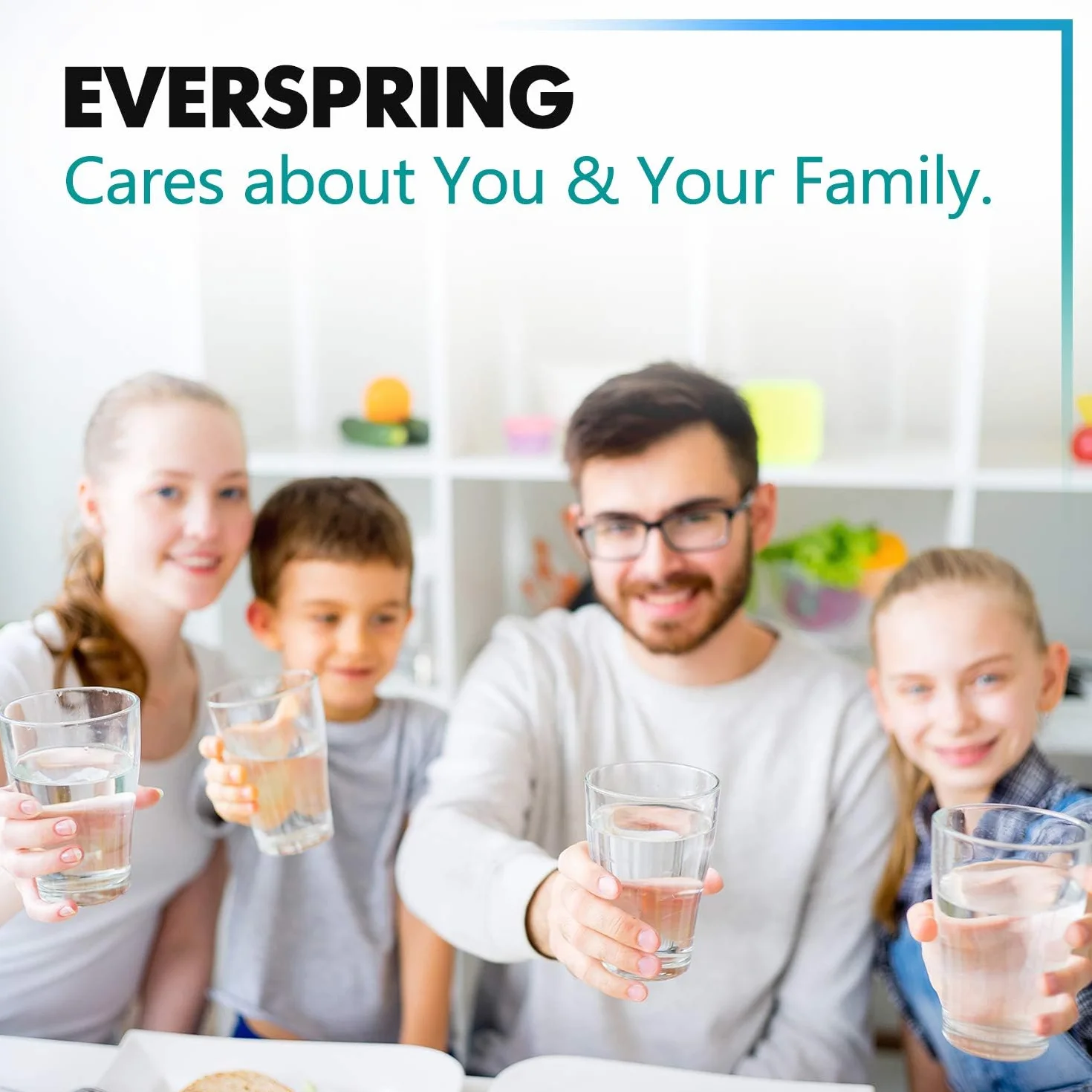 EVERSPRING Filtr wody do lodówki Kompatybilny z Samsung DA29-10105J, DA99-02131B, 2 sztuki