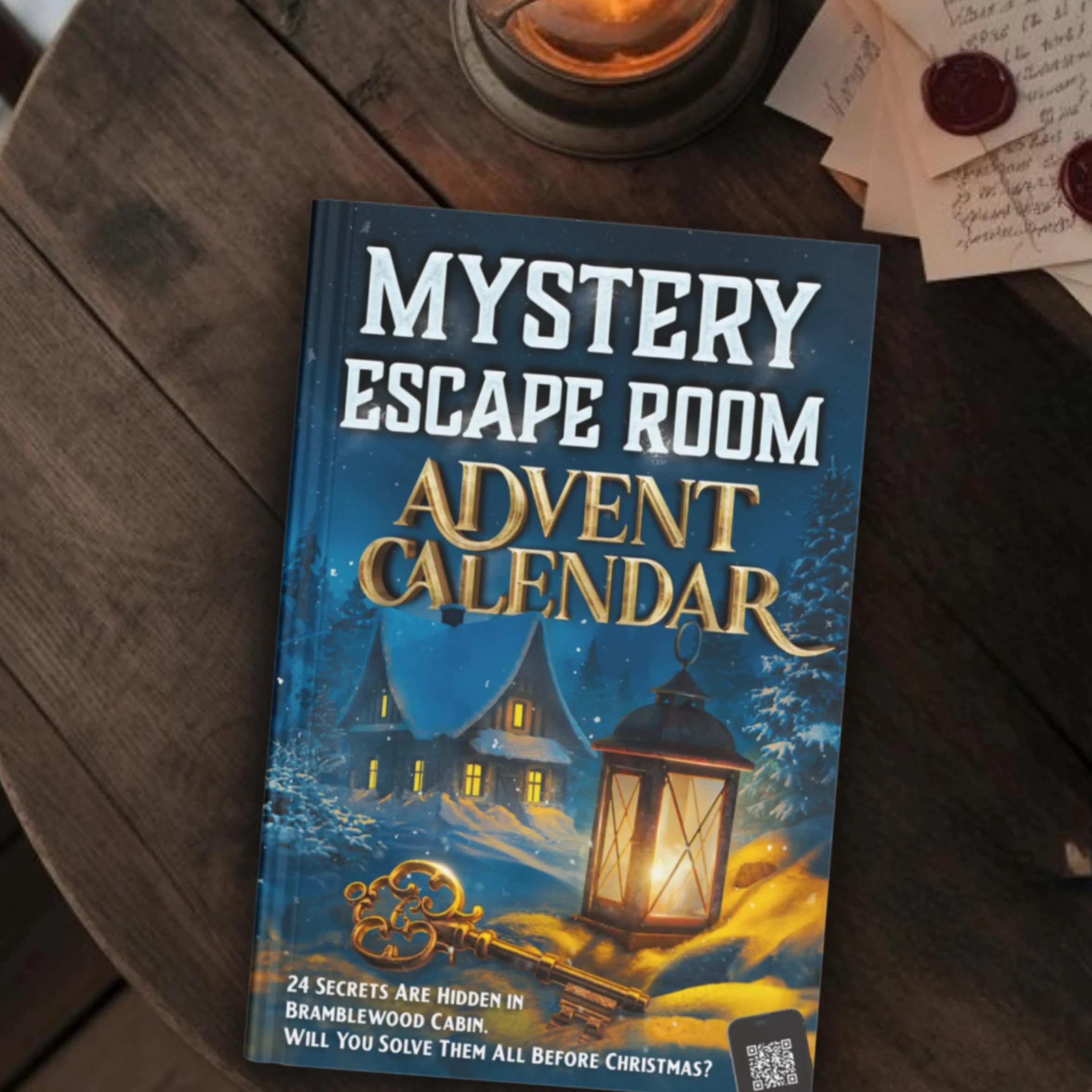 Mystery Escape Room Advent Calendar for Adults: 24 Secrets Are Hidden in Bramblewood Cabin. Will You Solve Them All Before Christmas?