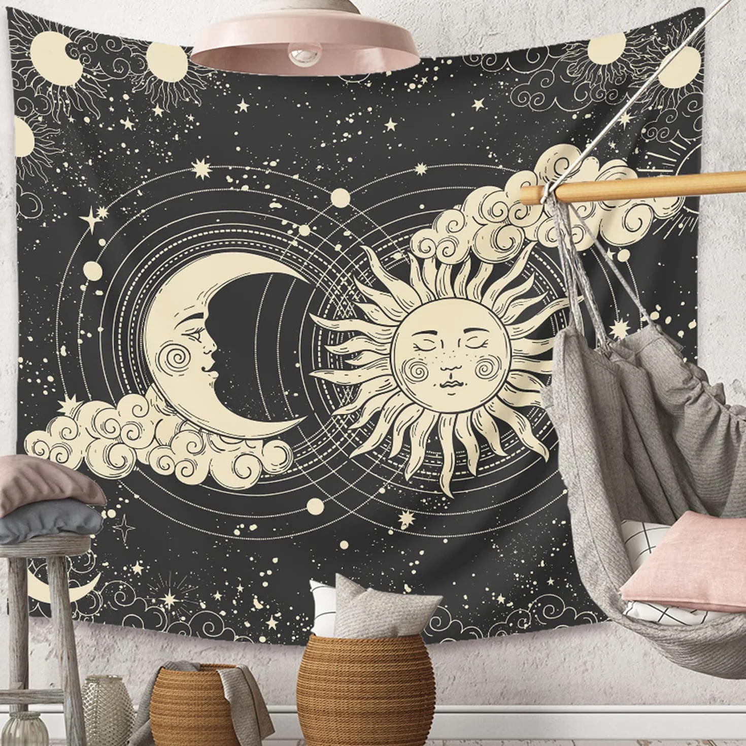 Arawat Tapestry Sun Moon Wall Hanging 180x230cm