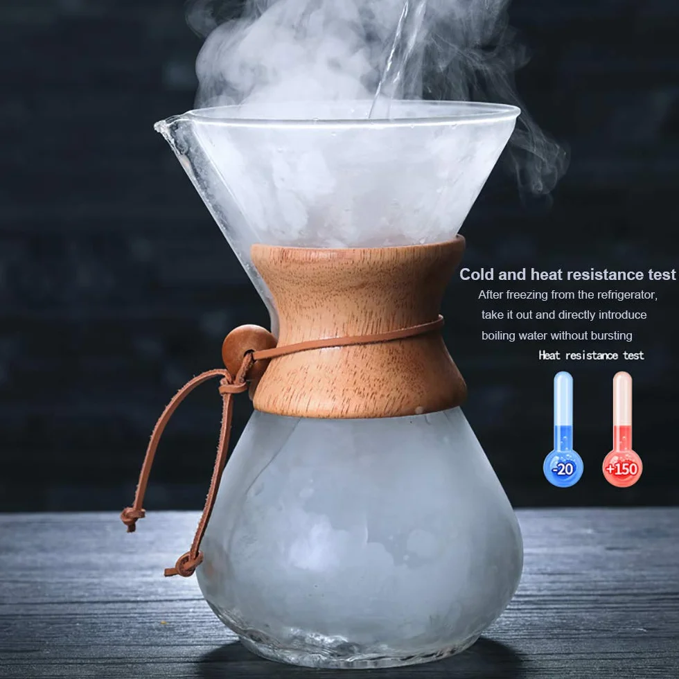 OKCLOD Ekspres do kawy Pour Over z filtrem permanentnym 400 ml
