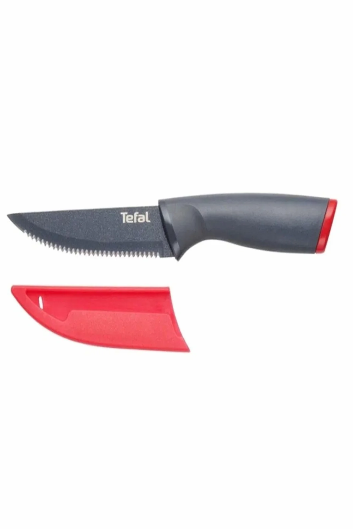Tefal Fresh Kitchen Nóż do steków, 11 cm, wysokiej jakości ostrze ze stali nierdzewnej z tytanem, powłoka nieprzywierająca, strefa komfortu, K1220805