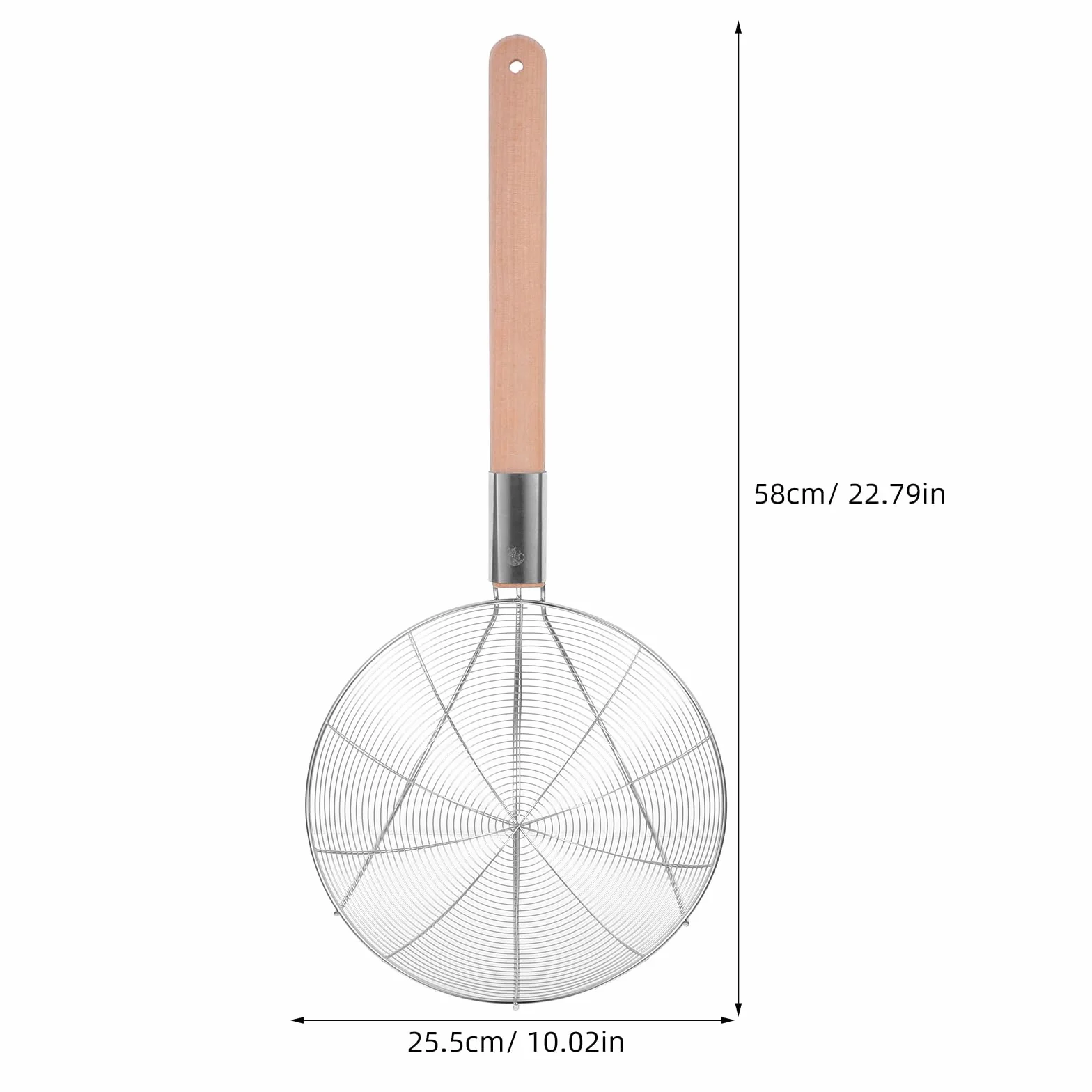 Łyżka cedzakowa ze stali nierdzewnej 26 cm do makaronu, gotowania i smażenia