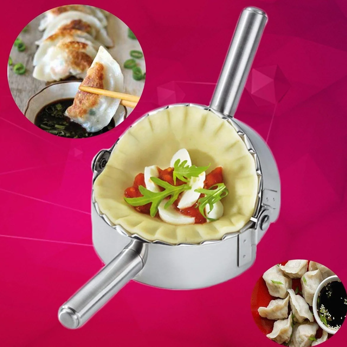 Najlepsza forma do przyborów kuchennych ze stali nierdzewnej do produkcji ravioli, pirogów, trzeszczek, wypieków, ciasta, akcesoriów kuchennych, stal nierdzewna, srebrny, duży