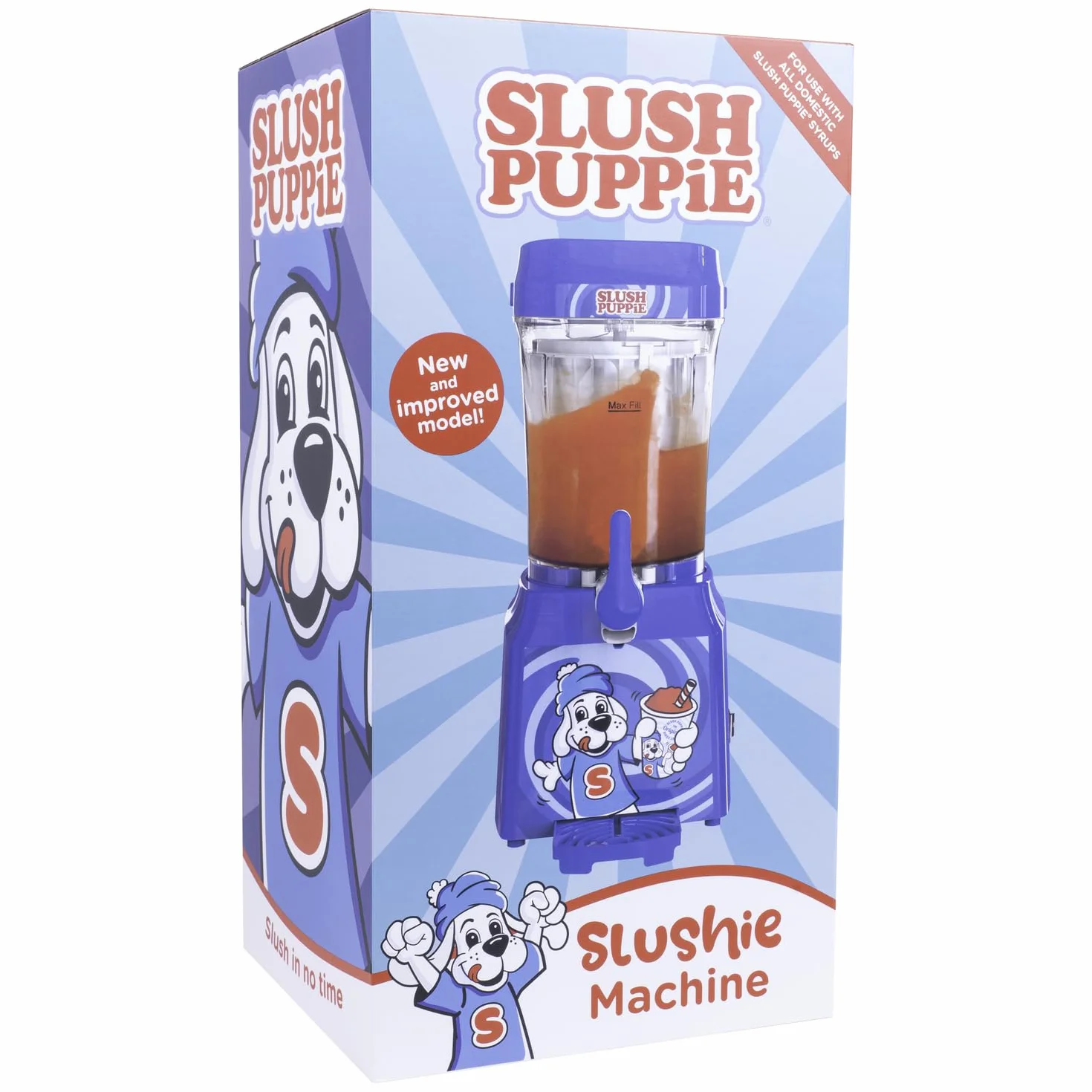 Slush Puppie slushi machine - 1 litr lodowatej zabawy w dobrym stylu, przenośna wytwornica lodu slush, stwórz własny lód slush