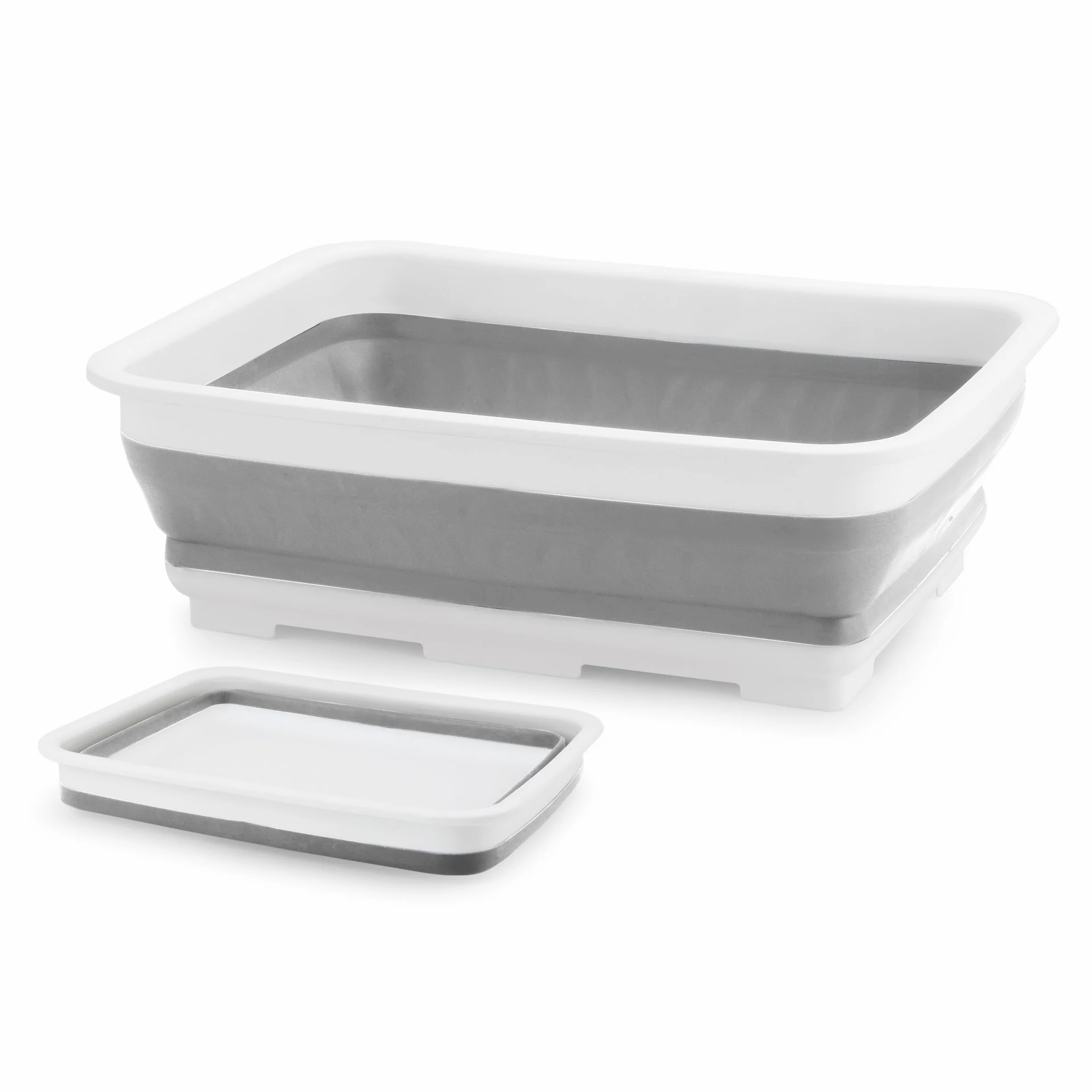 Beldray LA030191GRY Skladana prostokatna miska do mycia, szara