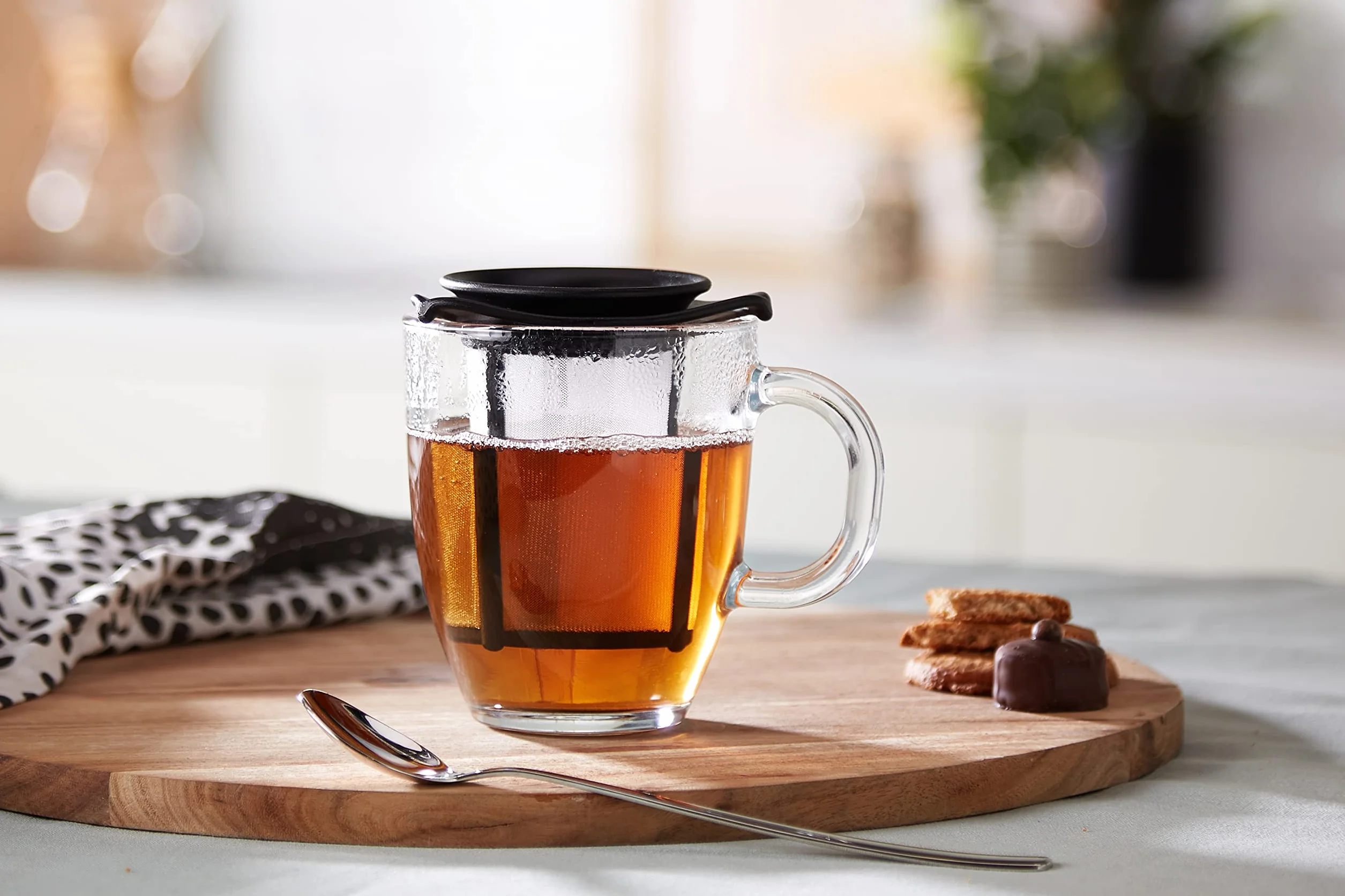 Bodum YO-YO kubek szklany z filtrem z tworzywa sztucznego 0,35 l czarny