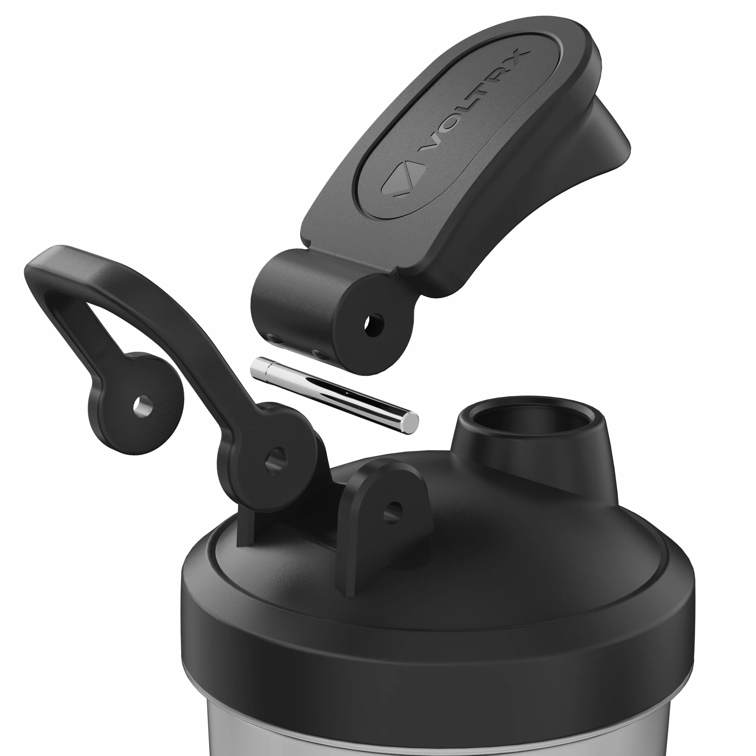 VOLTRX Titanus elektryczny shaker do shake'ów proteinowych, z USB C, do wielokrotnego ładowania, shaker do koktajli proteinowych i zamienników posiłków, bez BPA, 24 oz
