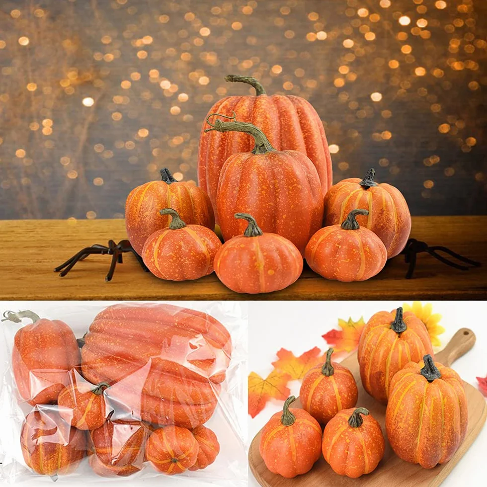 Sztuczna dynia jesienna dekoracja na Święto Dziękczynienia Halloween Boże Narodzenie