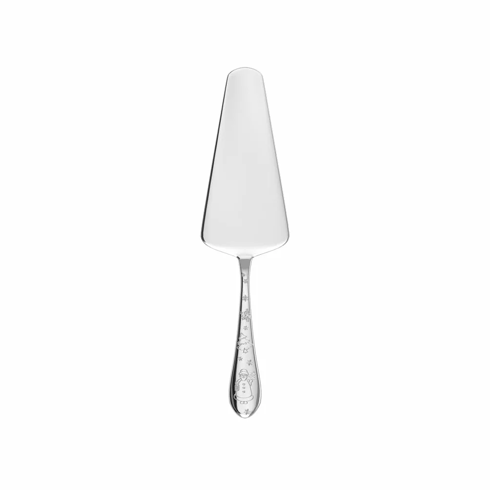 Villeroy & Boch - Toy's Delight łopatka do ciasta srebrna, można myć w zmywarce, platynowe sztućce świąteczne, sztućce do ciasta, motyw świąteczny, stal nierdzewna