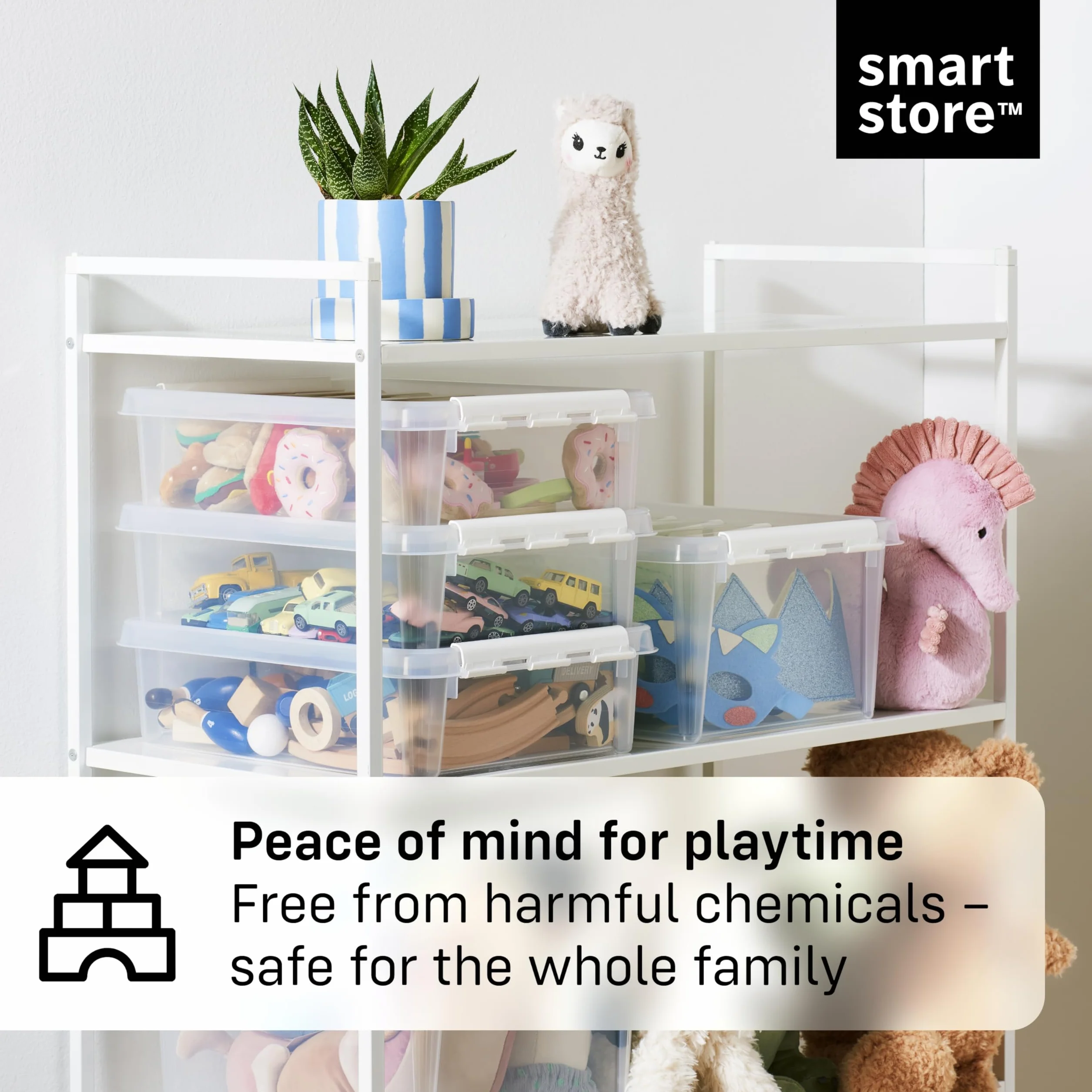 SmartStore Classic 4 L Pudełka do Przechowywania 8-Kawałki, Przezroczysty