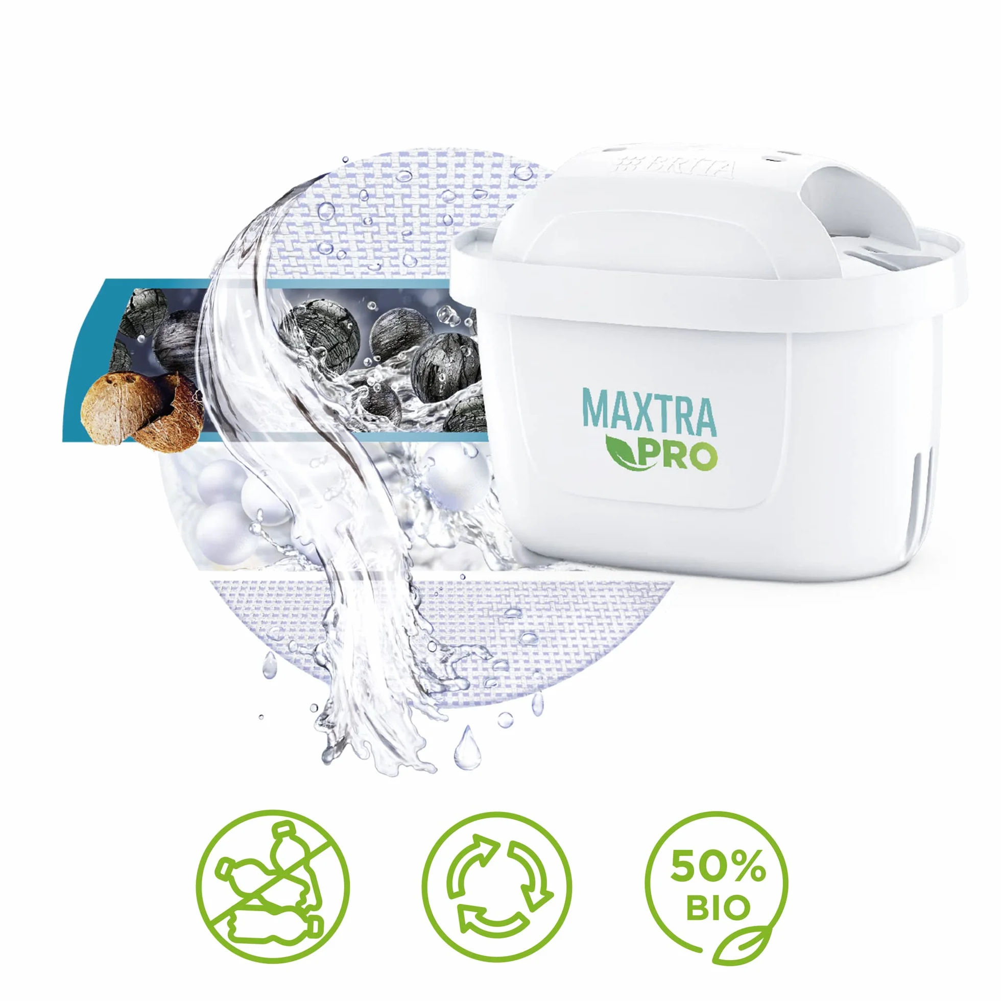 BRITA Dzbanek filtrujący Style XL szary (3.6L) zawiera 1 filtr MAXTRA PRO Pure Performance - duża pojemność, uchylna klapka, wskaźnik LED, filtr redukuje chlor, kamień i zanieczyszczenia