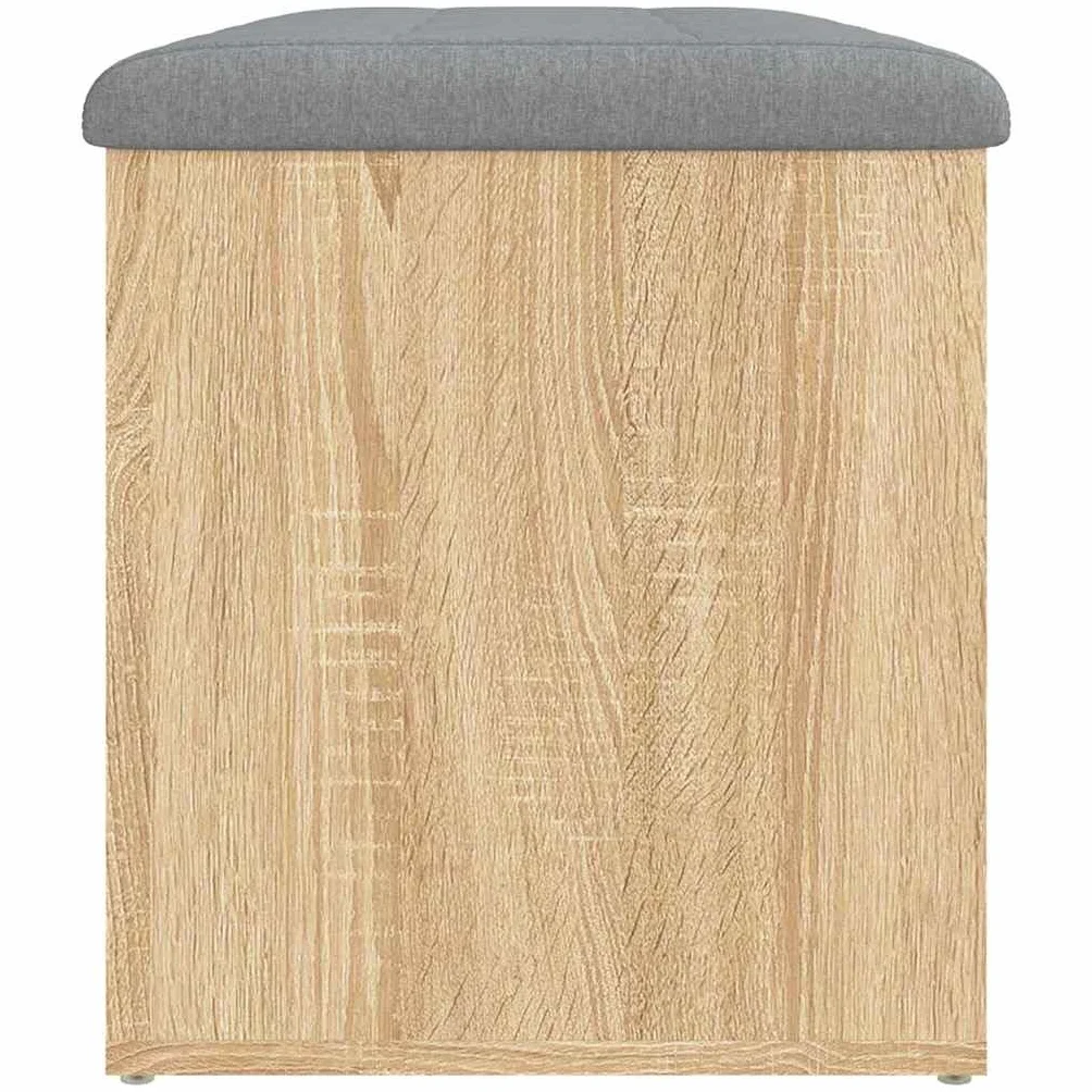 vidaXL Ławka ze schowkiem Sonoma Oak 82x42x45 cm Drewno konstrukcyjne