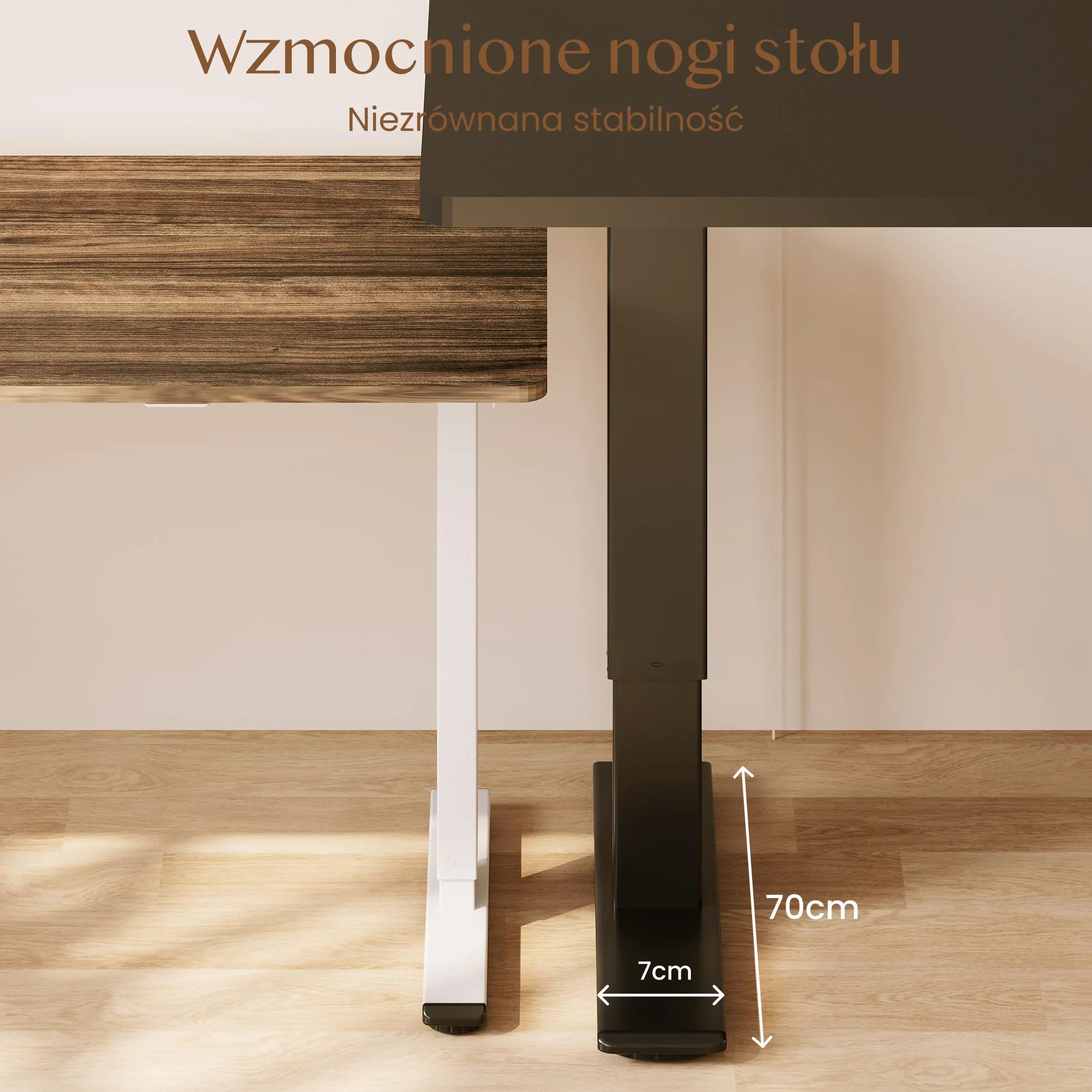 FLEXISPOT QB2 Elektryczne biurko regulowane 2 silniki 200 x 80 cm z regulacją wysokości, siedząco-stojące, z panelem smart 4 pamięci i systemem antykolizyjnym (Czarny + Czarny, 200 x 80 cm)
