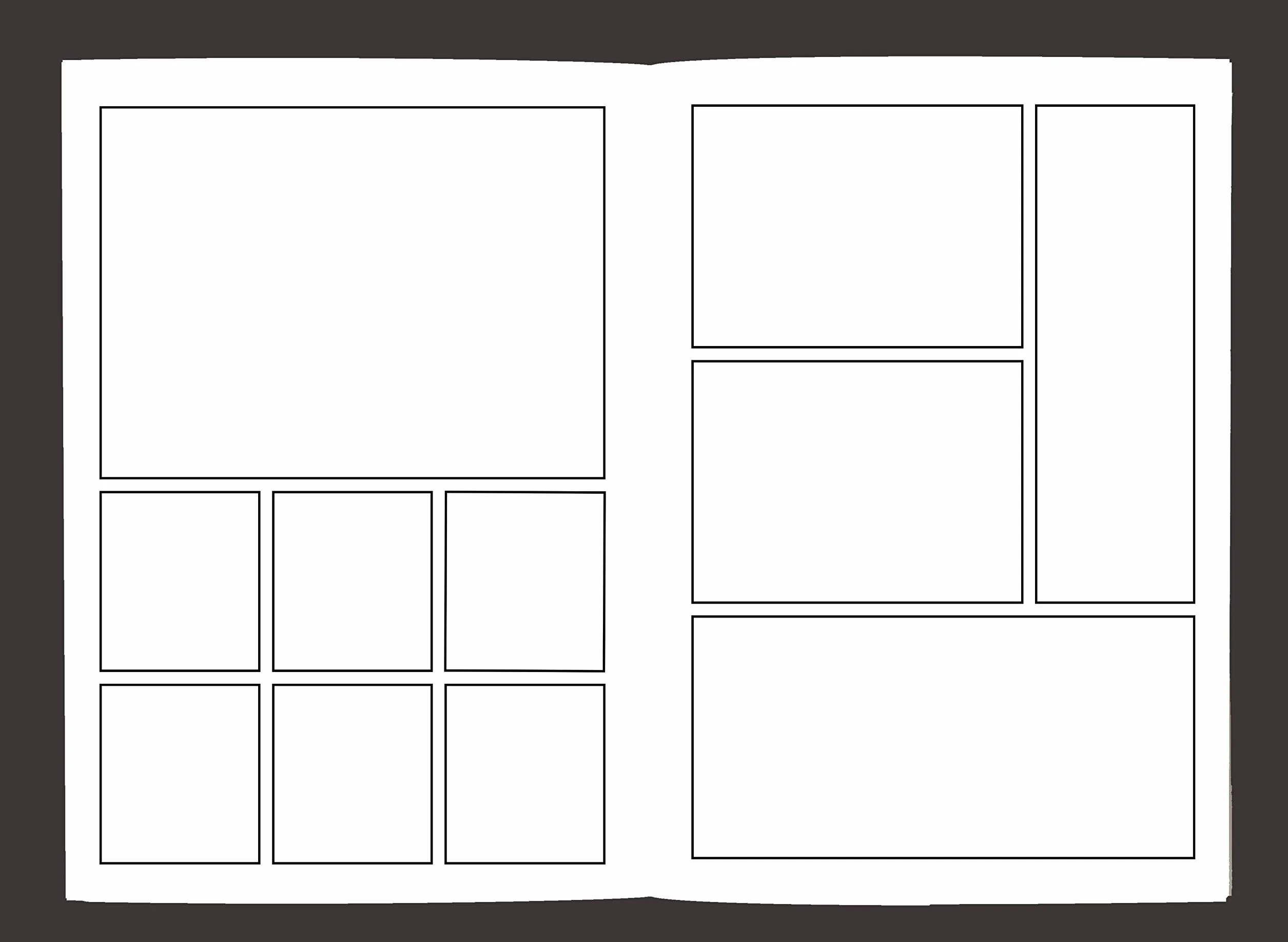Blank Comic Book: Variety of Templates, 2-9 panel layouts, draw your own Comics