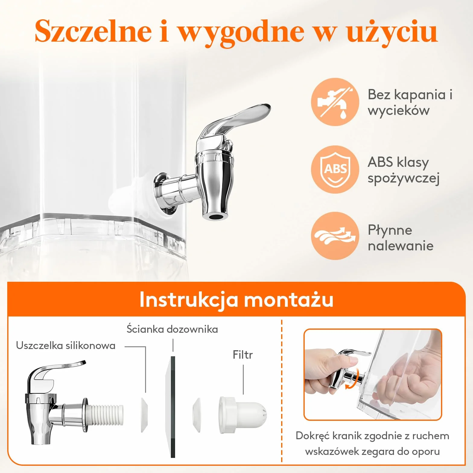 Lifewit 6L Dozownik Napojów z Kranikiem, Zestaw 2 Sztuki (w 1 opakowaniu) Plastikowy Dzbanek do Koktajli, Fontanna do Mrożonych koktajli z Podstawką na sok, Lemoniadę, Napoje Gazowane i Herbatę