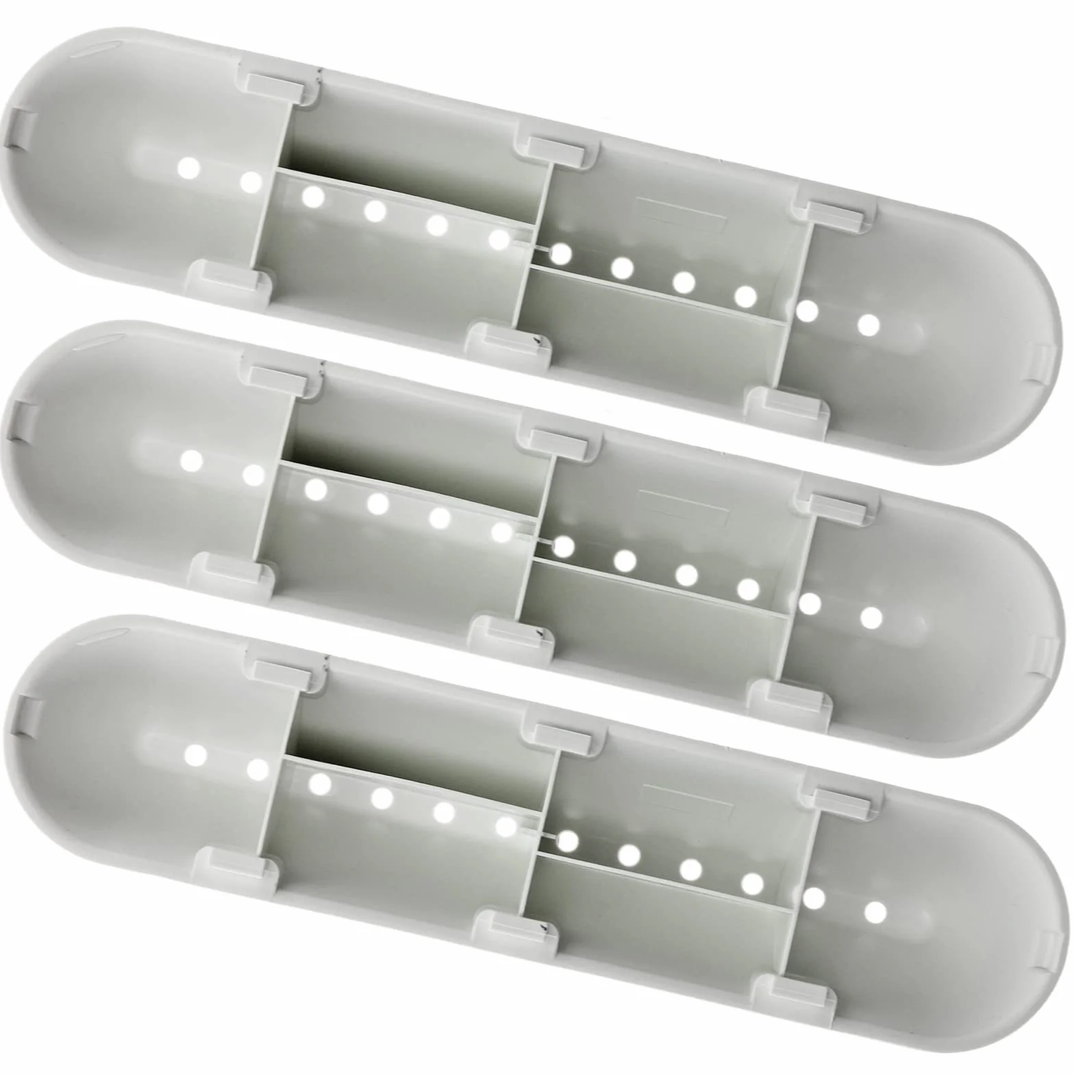 SPARES2GO 12 Otworów Lopatka Bębnowa kompatybilny z Hotpoint Pralek (227 mm x 53 mm x 38 mm, 3 Sztuki)