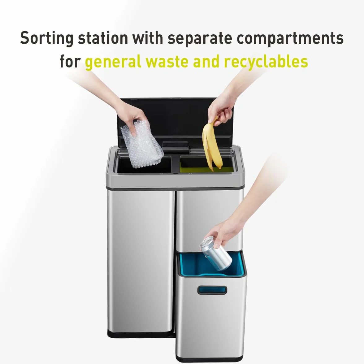 EKO Mirage Plus czujnik Recycler 30+15+15 litrów matowa stal szlachetna