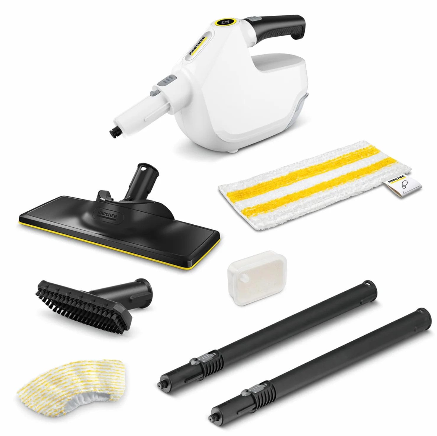 Kärcher Parownica SC 1 Multi & Up, czas nagrzewania: 30 s, moc grzewcza: 1300 W, moc powierzchniowa: 30 m², zbiornik: 200 ml, idealnie dopasowana do indywidualnych wymagań