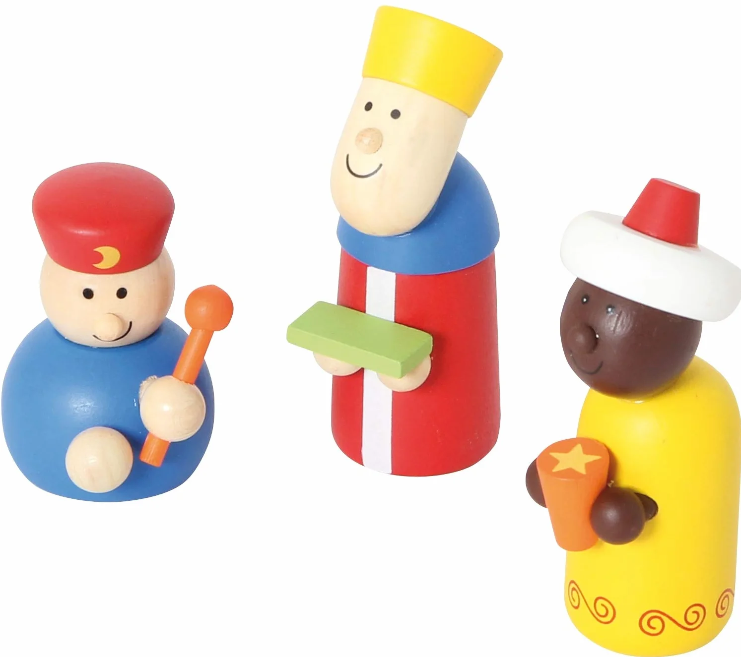 Small Foot Drewniane zabawki Premium szopka żłobek kompletny zestaw zaprojektowany dla dzieci w wieku od 3 lat (3945)