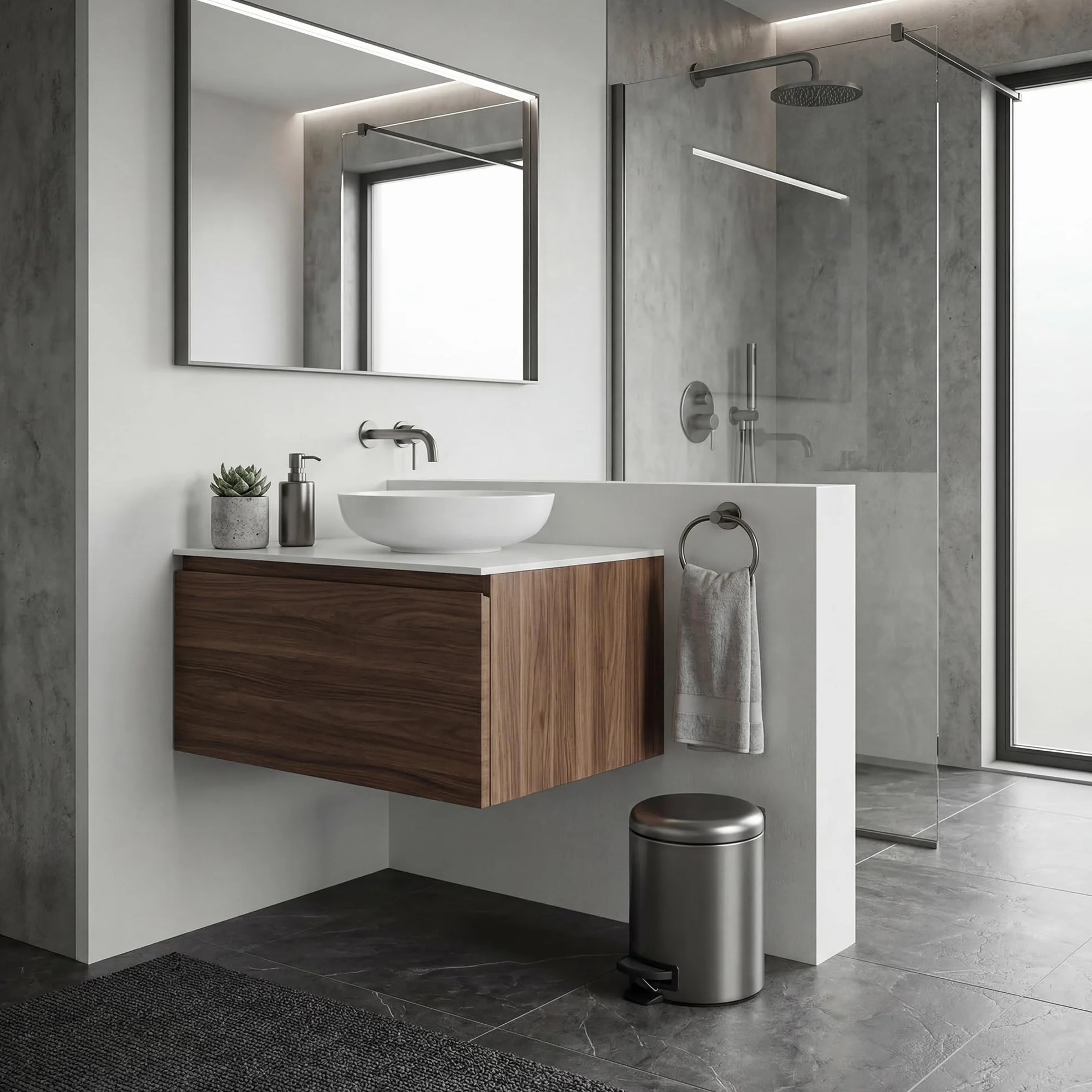 Gedy Kosz na śmieci Potty z pedałem i pokrywką 5 litrów Gun Metal