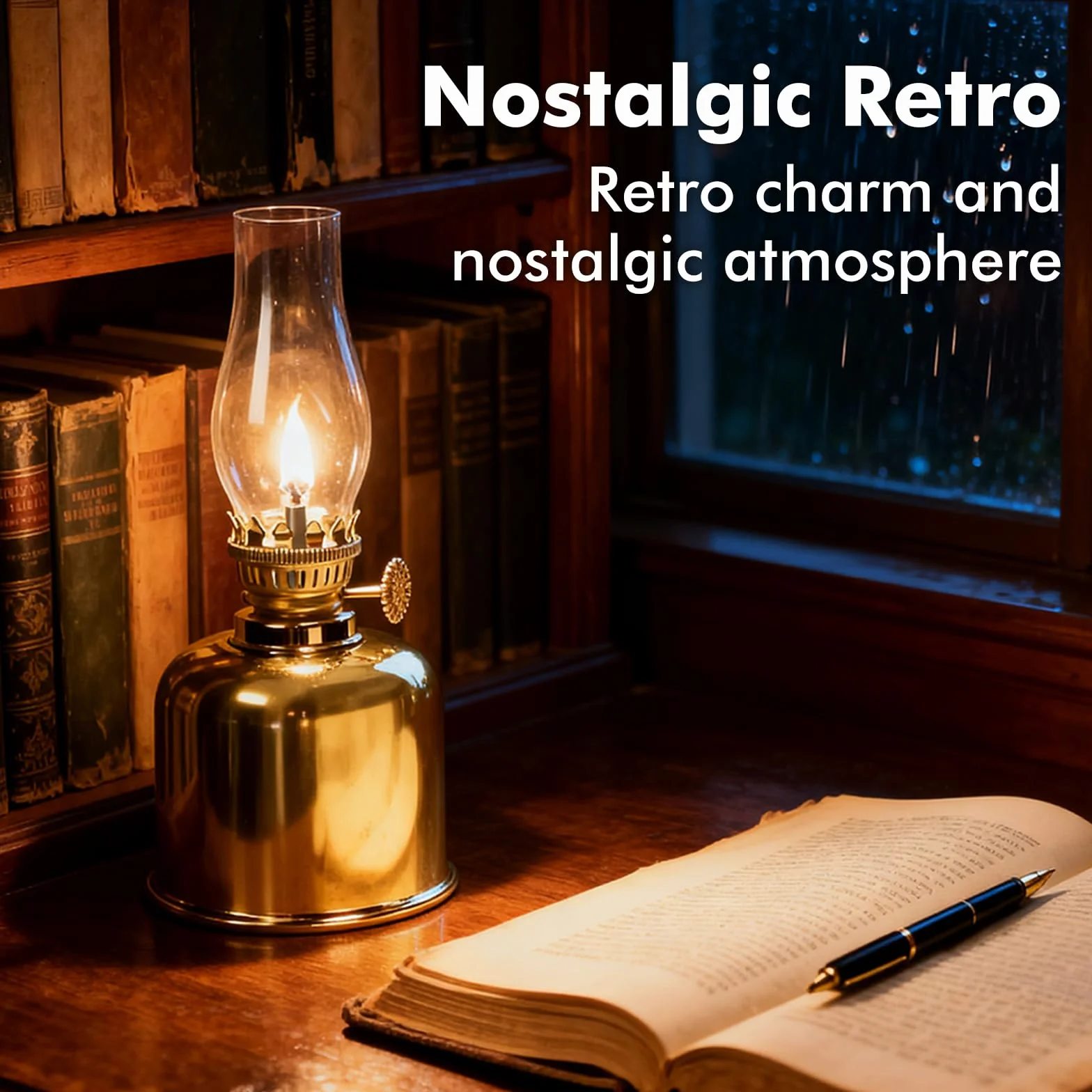 Lampa naftowa retro metalowa wodoodporna do wnętrz i ogrodu