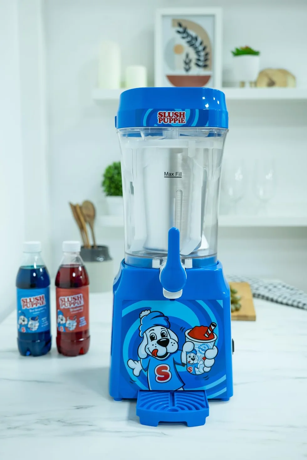 Slush Puppie slushi machine - 1 litr lodowatej zabawy w dobrym stylu, przenośna wytwornica lodu slush, stwórz własny lód slush