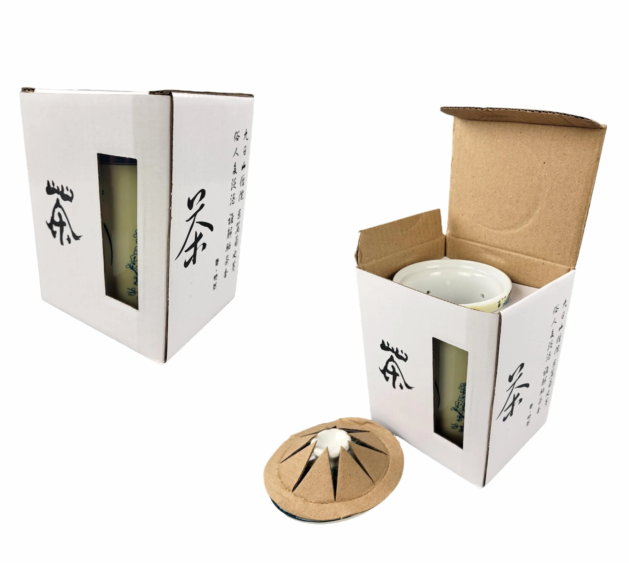Ceramiczna filiżanka do herbaty z pokrywką i sitkiem, porcelanowy zestaw upominkowy, motyw azjatycki Dragon Flight